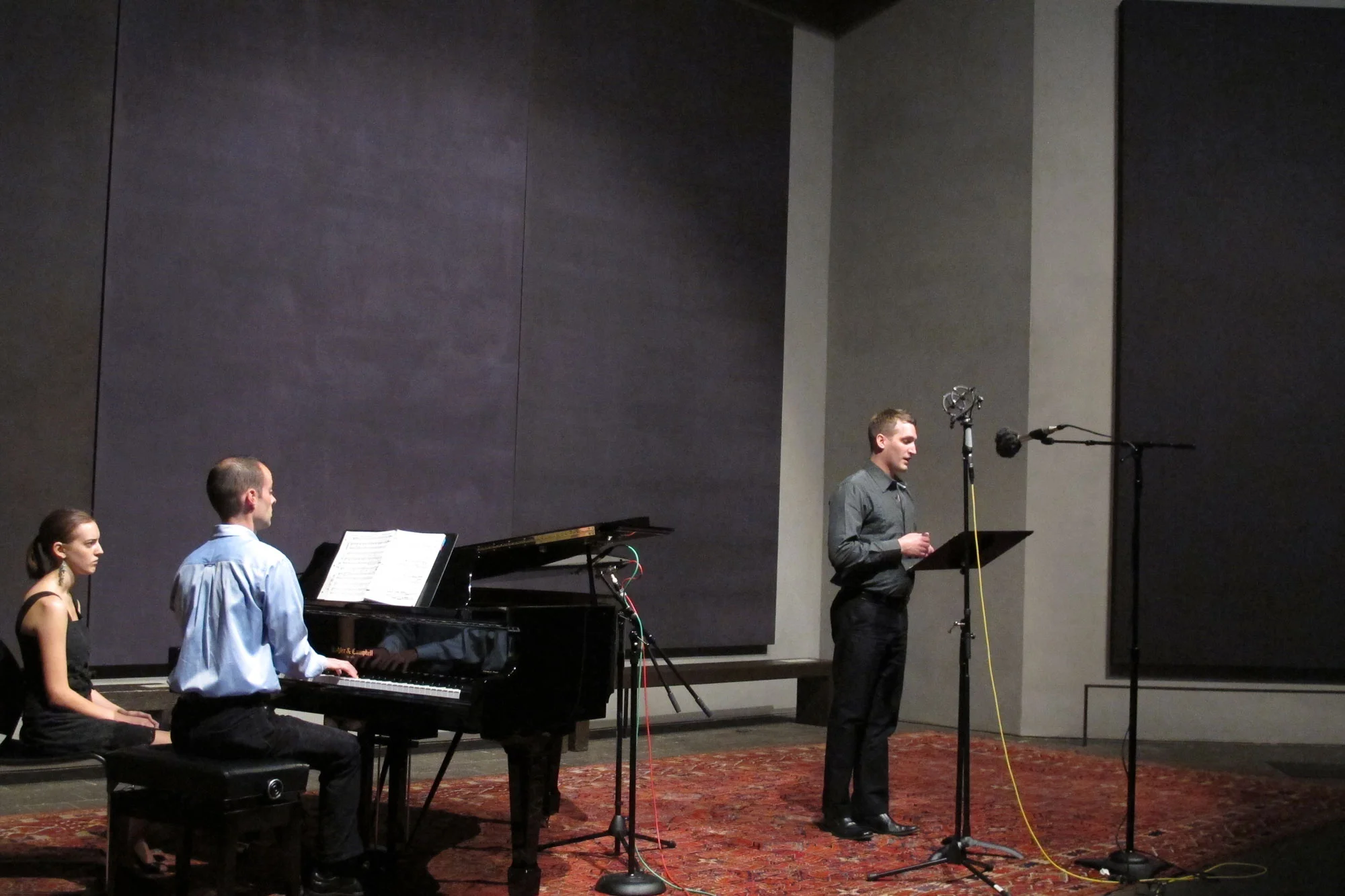 Evening Star. Art songs at the Rothko Chapel. Misha Penton, soprano & artistic director, with Alison Greene, soprano, Natasha Manley, soprano, and Michael Walsh, baritone.