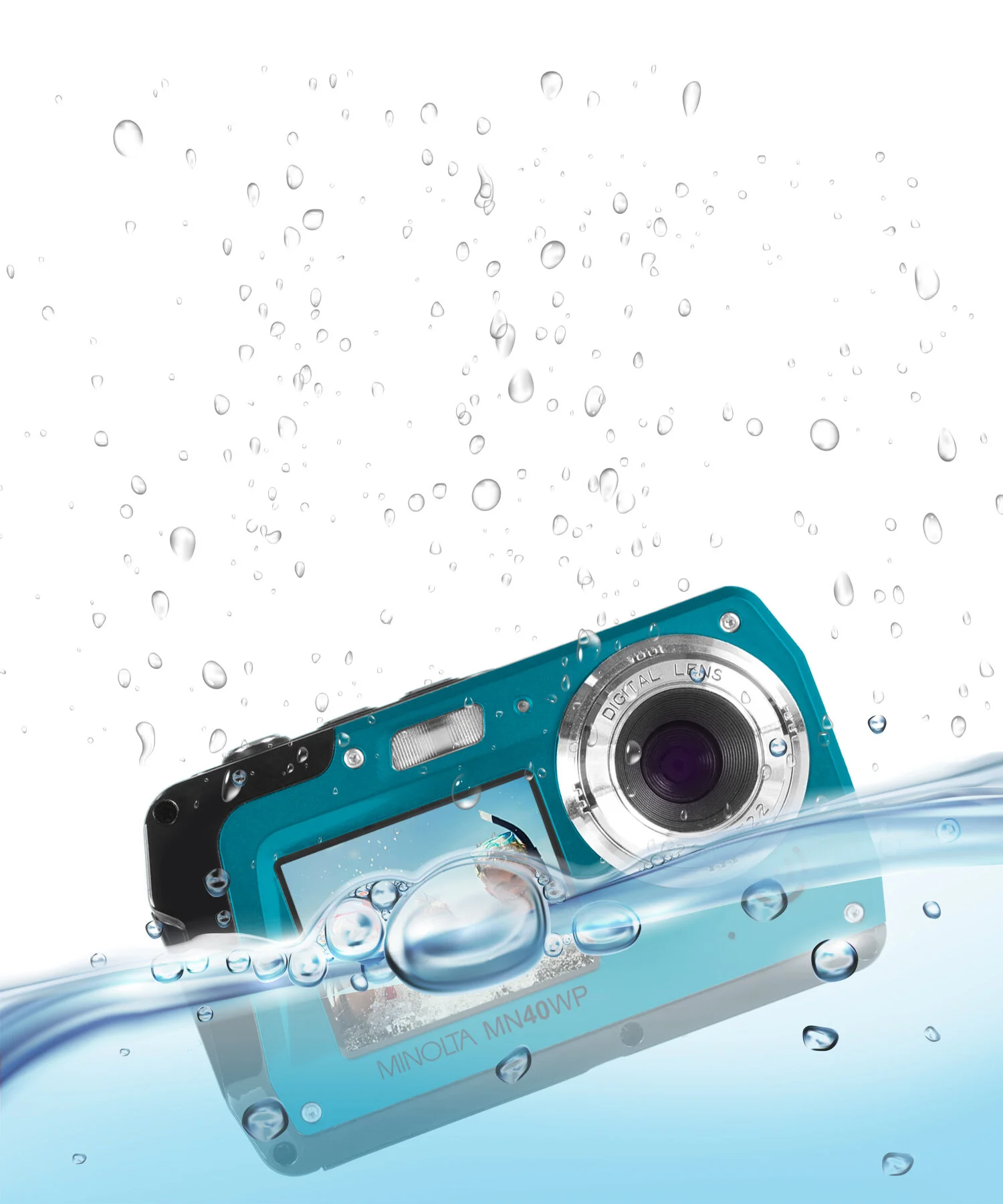 MN40WP 48MP Dual Screen Waterproof Camera — Minolta Digital