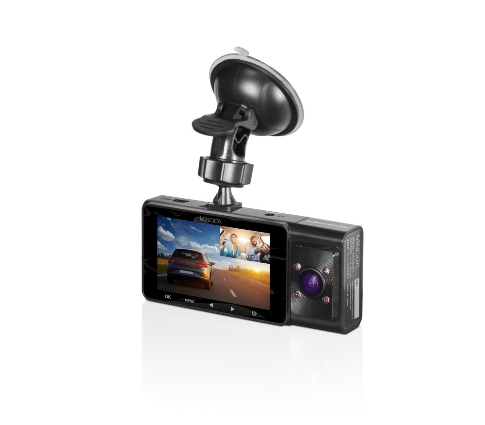 MNCD338T 3-Channel 1080P Dash Camera w/3.0 LCD & Rear Camera