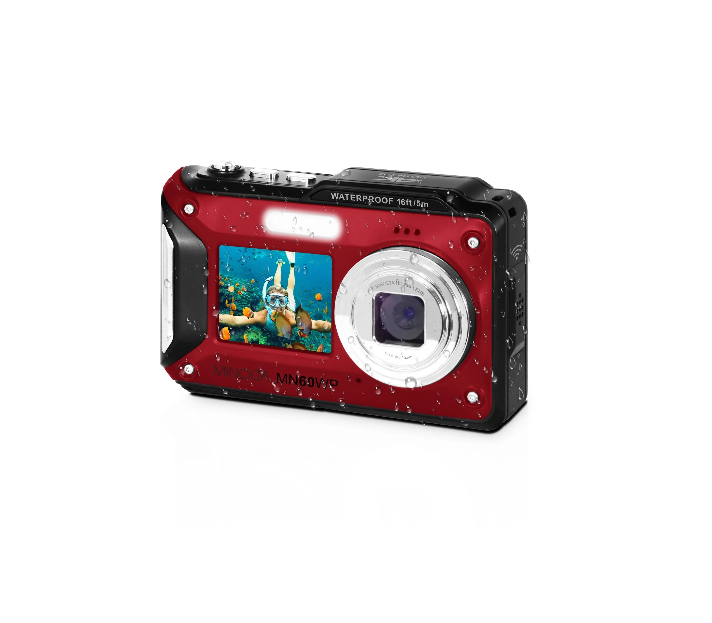 Screen Waterproof Compact Camera Buy AUSHA 4K 60fps Dual Touch