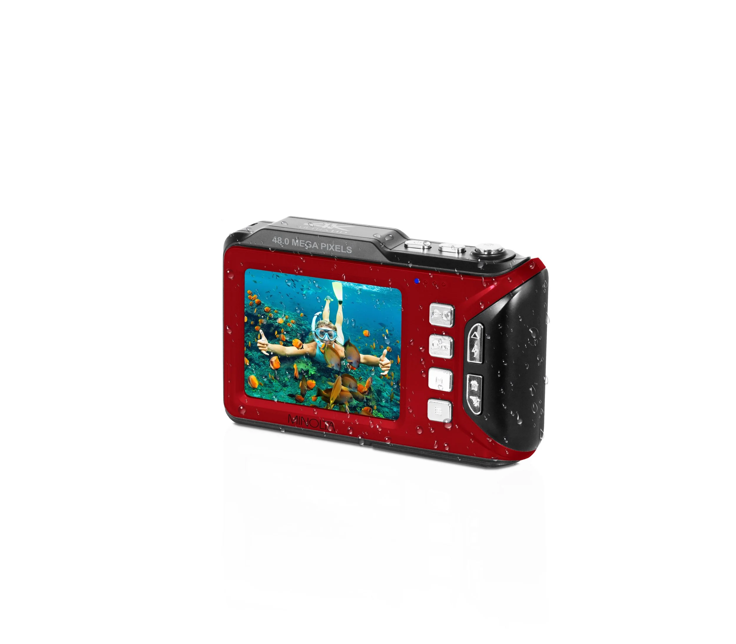 MN60WP 48MP / 4K Ultra HD Dual Screen Waterproof Camera — Minolta Digital