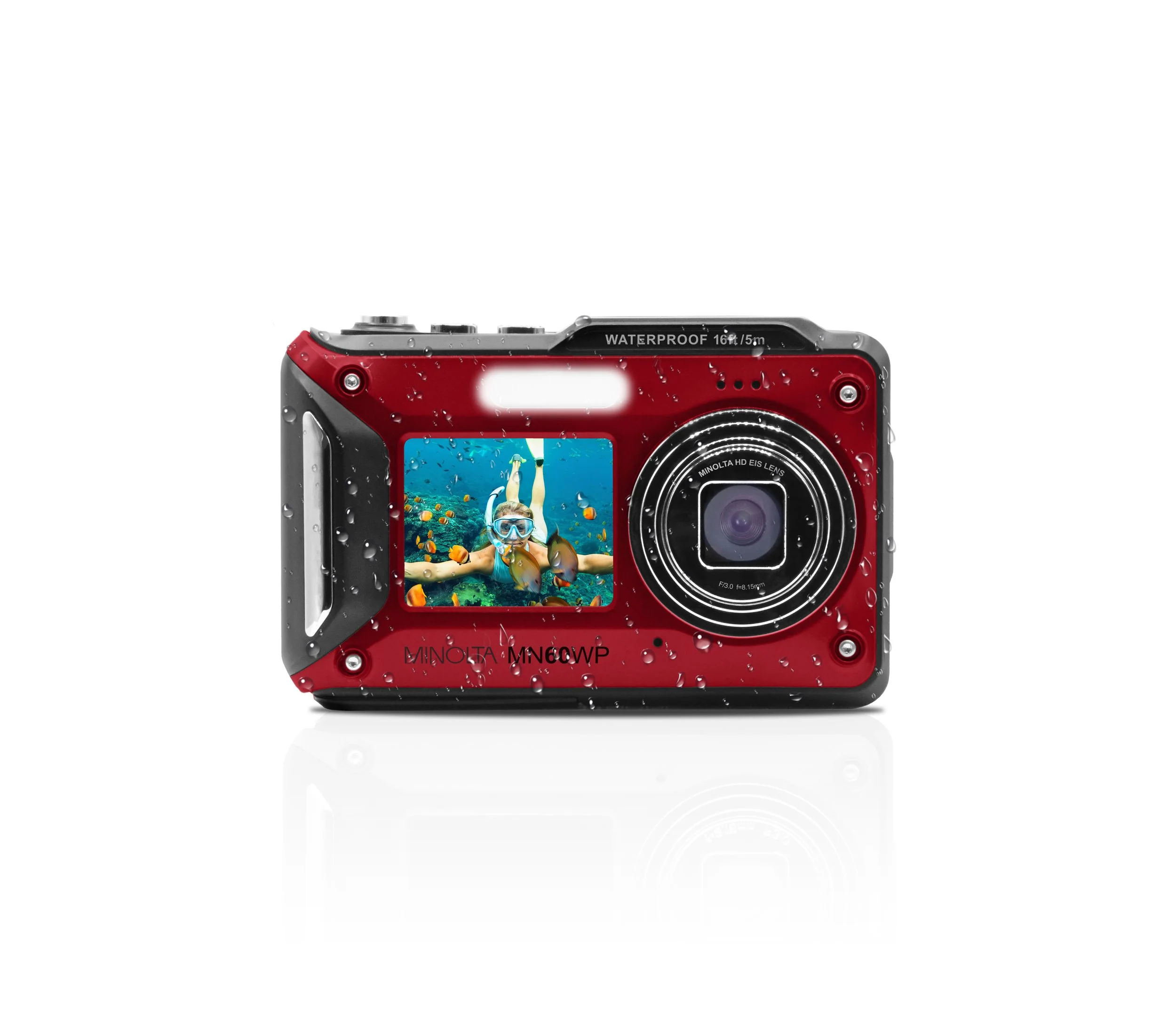 MN60WP 48MP / 4K Ultra HD Dual Screen Waterproof Camera — Minolta Digital