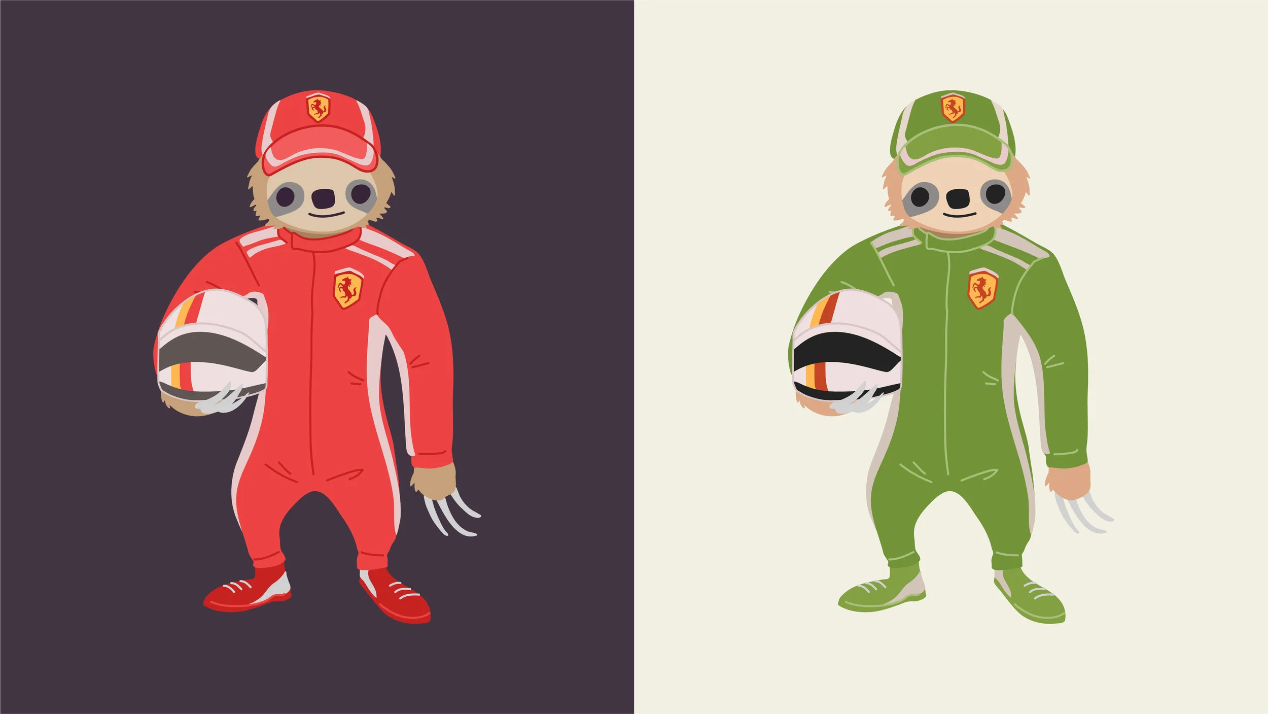 Formula 1 Racing Sloth — Follow your dreams!