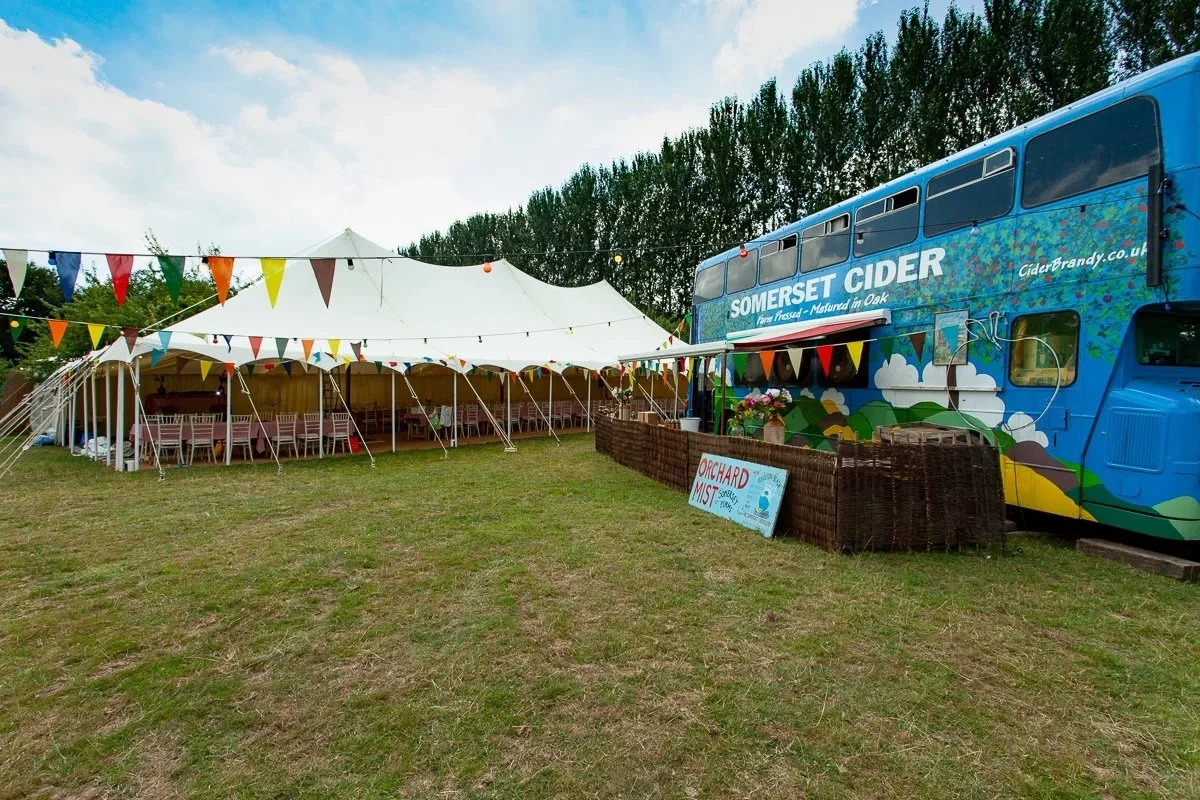Canvas and Pole Traditional Marquees in Somerset 