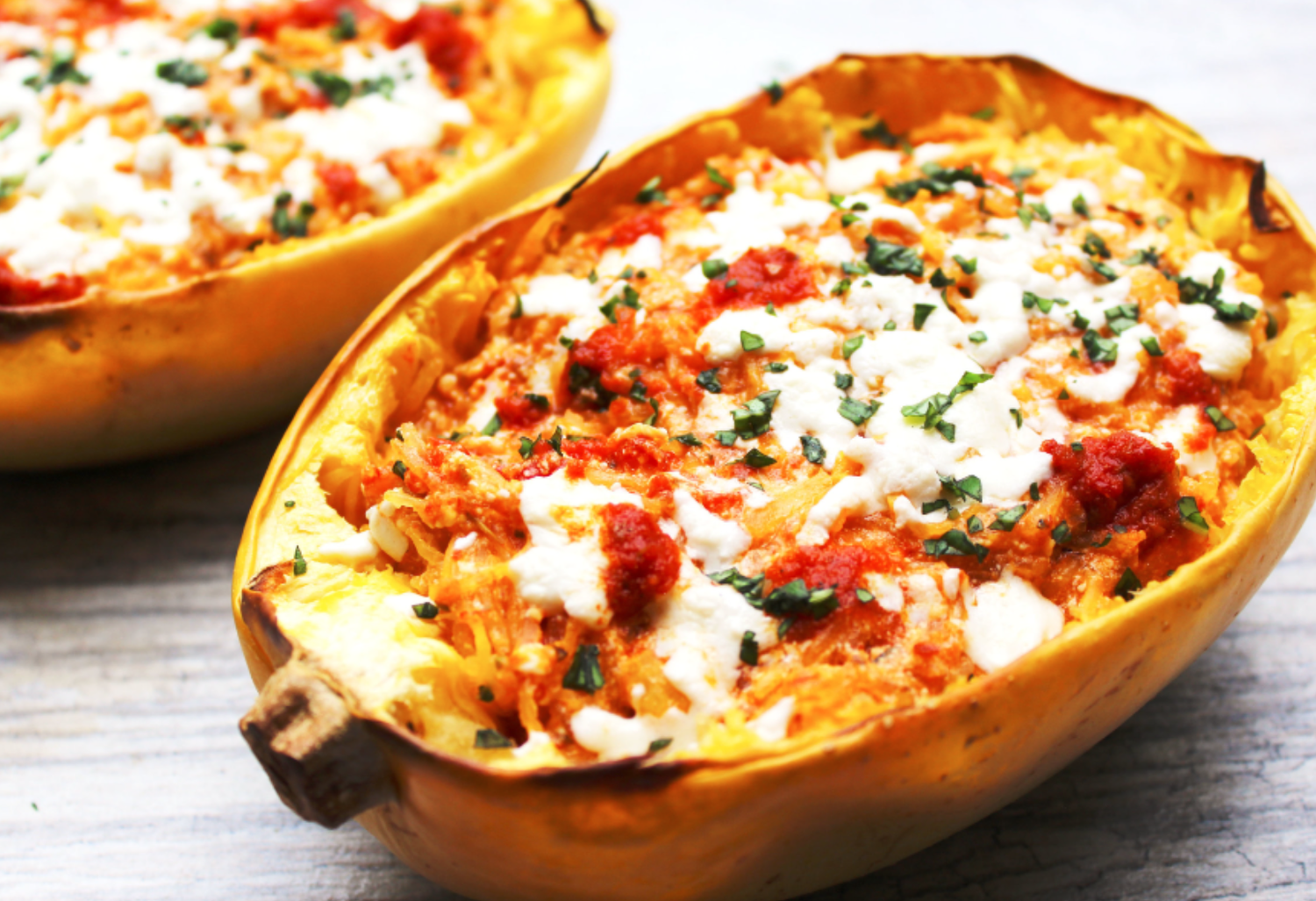 Braised Pork Ragu Pulled Pork Tomato Sauce Spaghetti Squash With