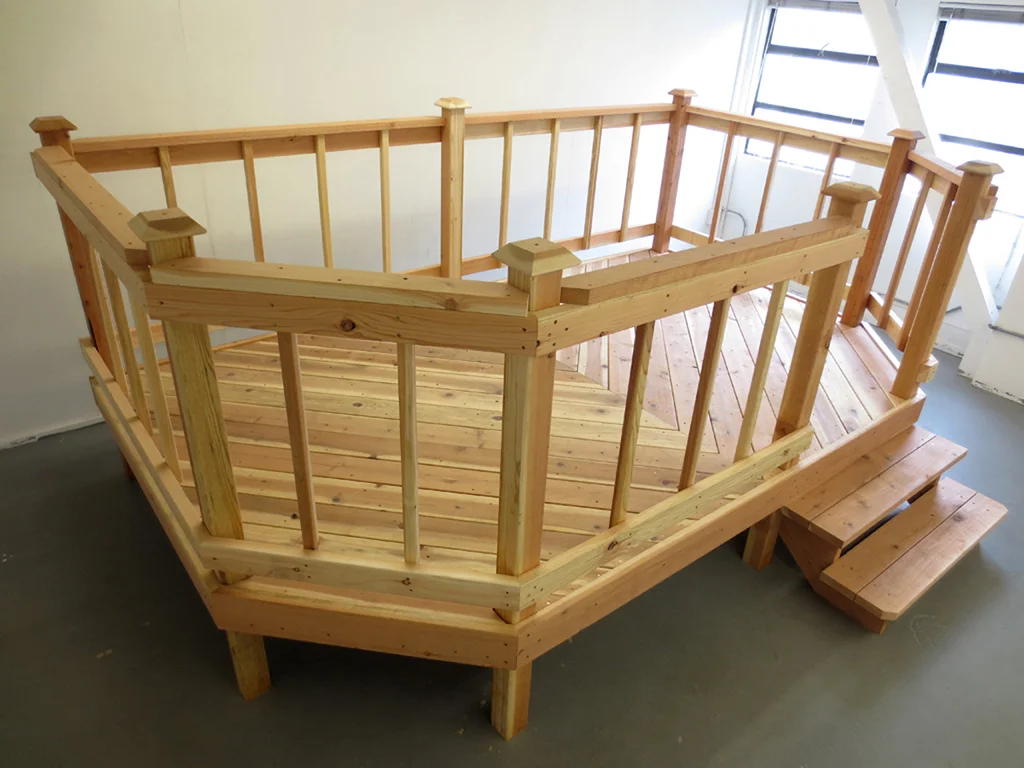 we have so much in common, 2014 Dimensions variable Redwood Phase 1 (deck): My grad school studio, Santa Barbara CA Phase 2 (monument): "Spectacular Subdivisions," Wonder Valley CA Phase 3 (patio furniture): My grad school studio and backyard, Santa Barbara CA