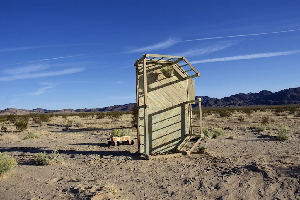   we have so much in common,  2014 Dimensions variable Redwood  Phase 1 (deck): My grad school studio, Santa Barbara CA Phase 2 (monument): "Spectacular Subdivisions," Wonder Valley CA Phase 3 (patio furniture):&nbsp;My grad school studio and backyar