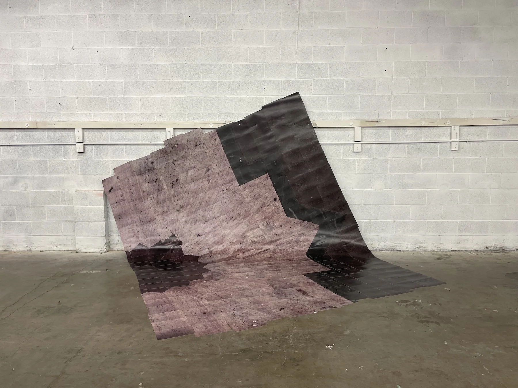   605 S Spring , 2022 Scans printed on paper 192 x 168 inches 