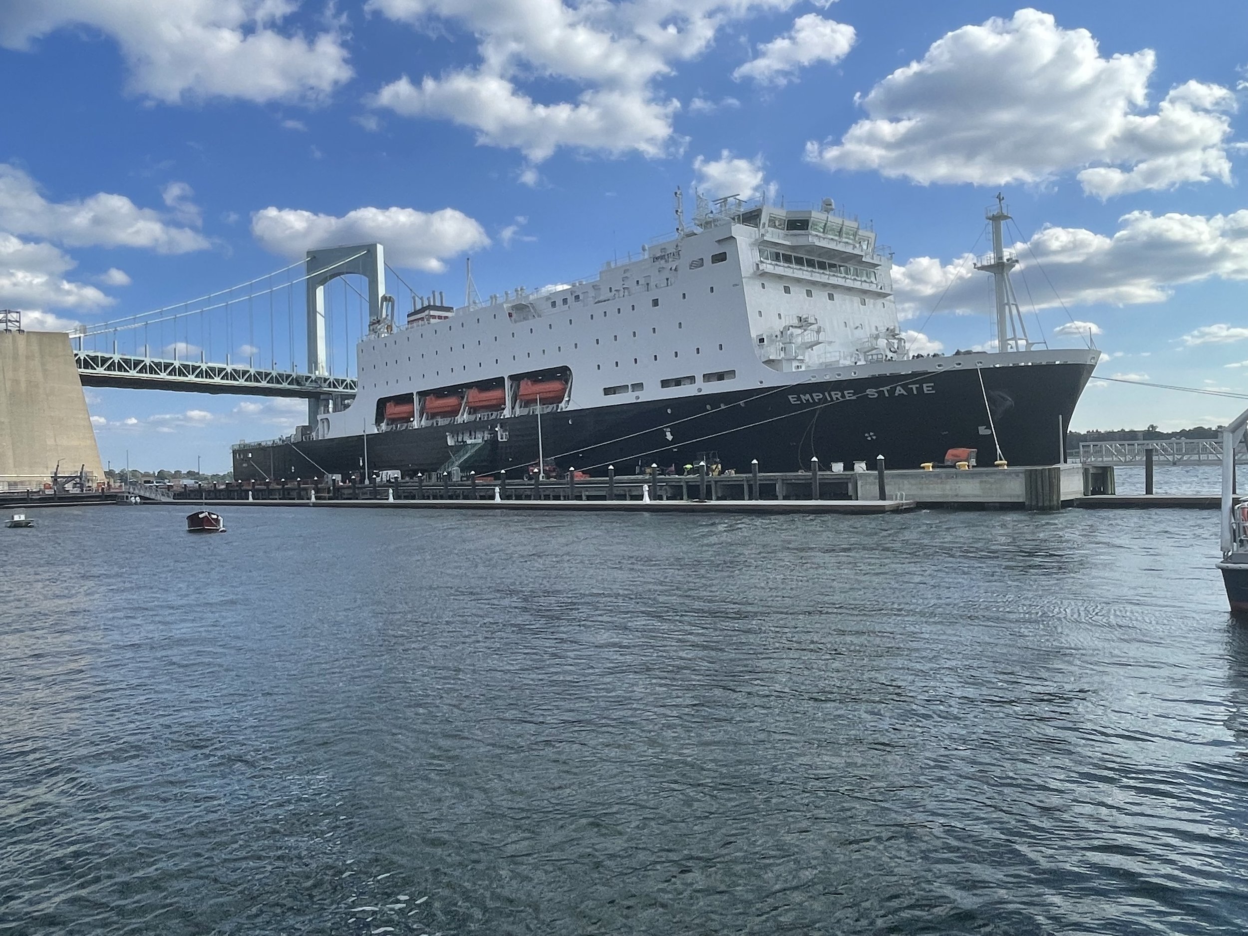 EMPIRE STATE at its home pier.JPG