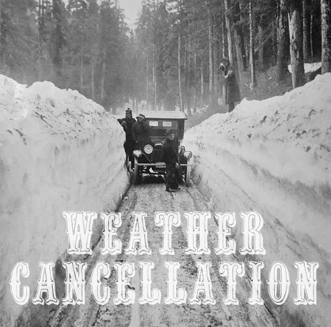 Weather Cancellation - Tuesday, March 20, 2018