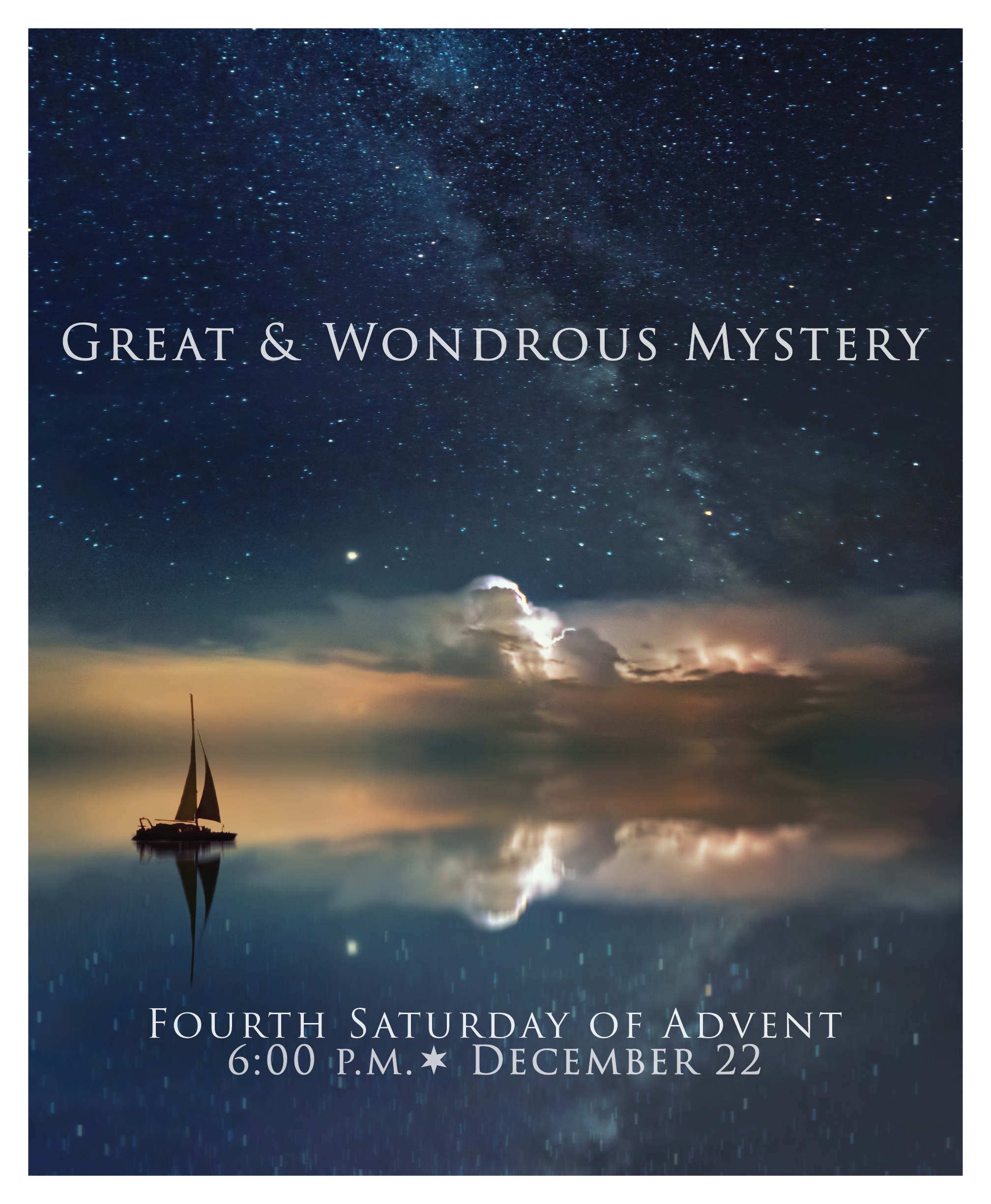 Great &amp; Wondrous Mystery Cantata Service (Fourth Saturday of Advent)