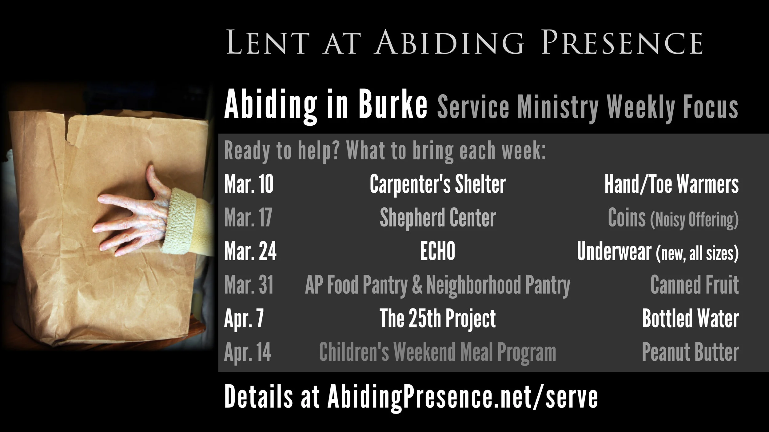 Abiding in Burke through Lent (and Beyond)