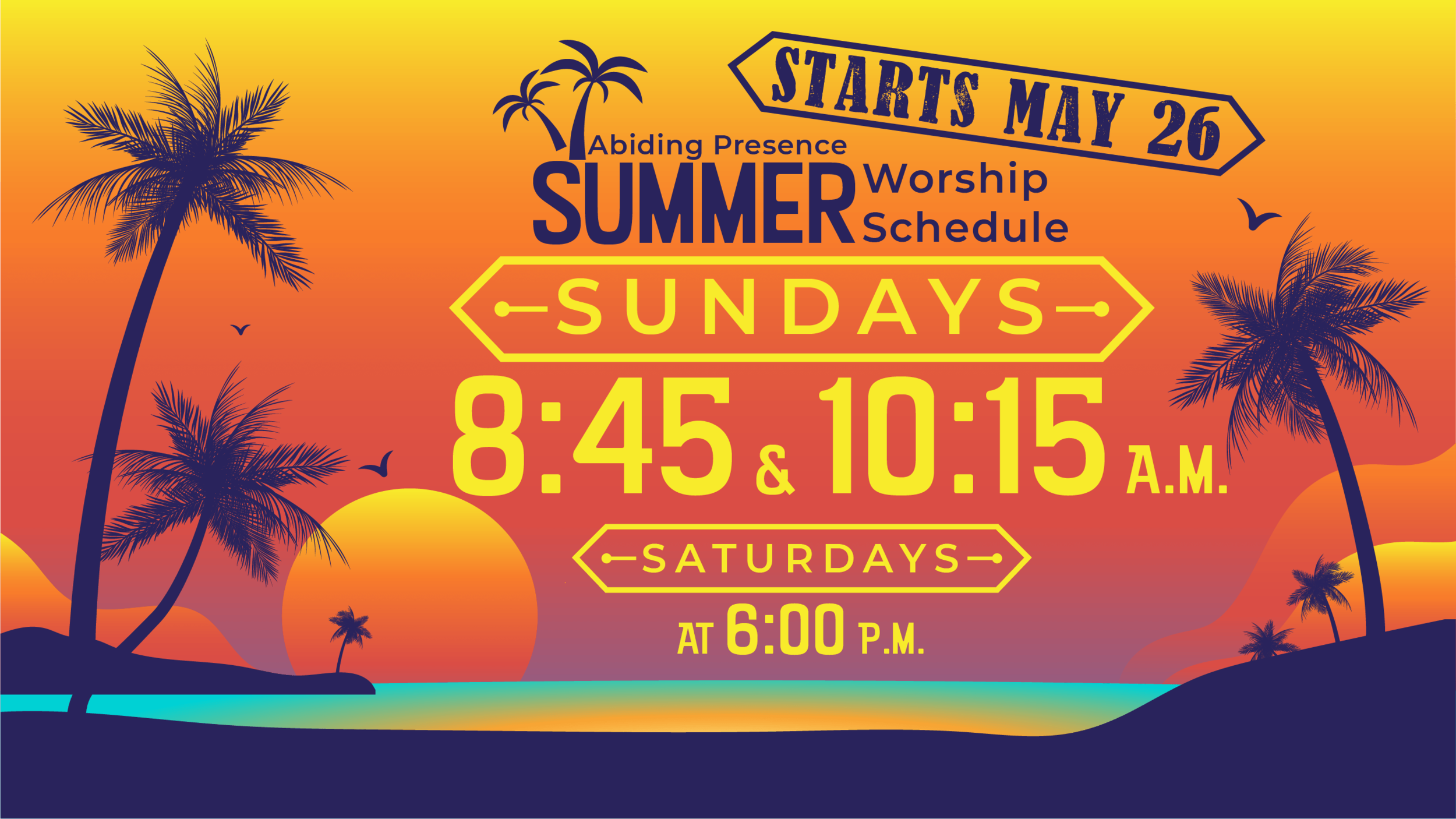 Summer Worship Schedule