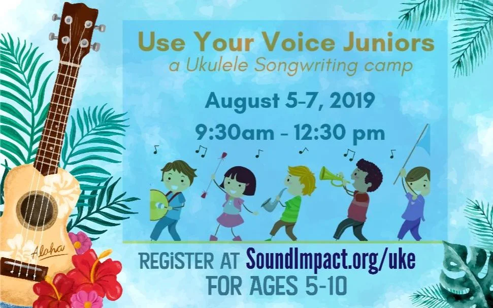 Ukulele Songwriting Camp is Aug 5-7