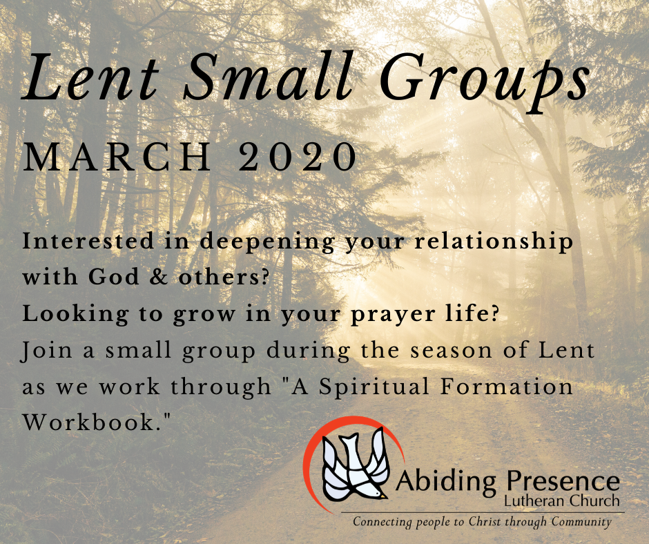 Congregation-Wide Small Groups During Lent