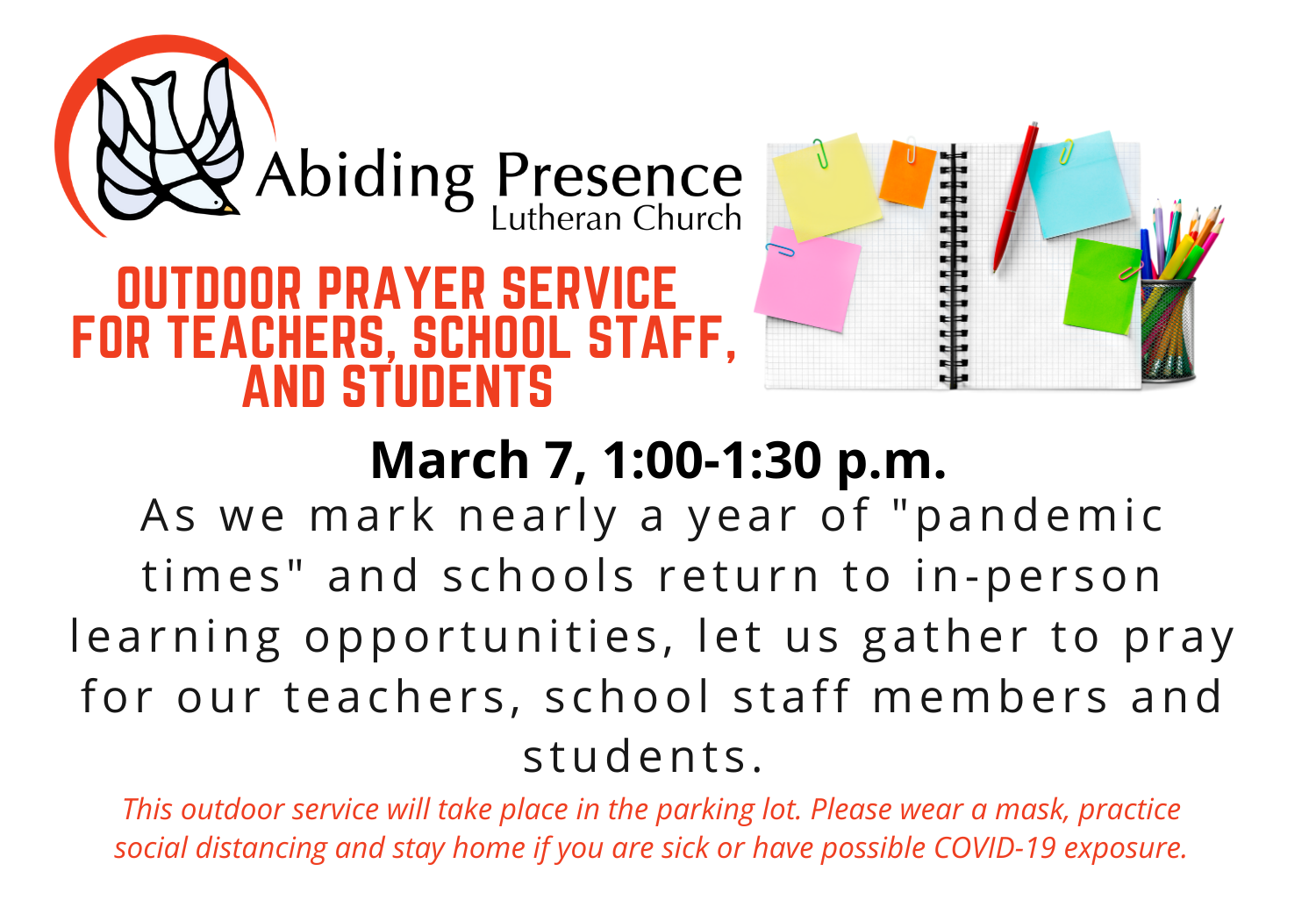 Outdoor Prayer Service