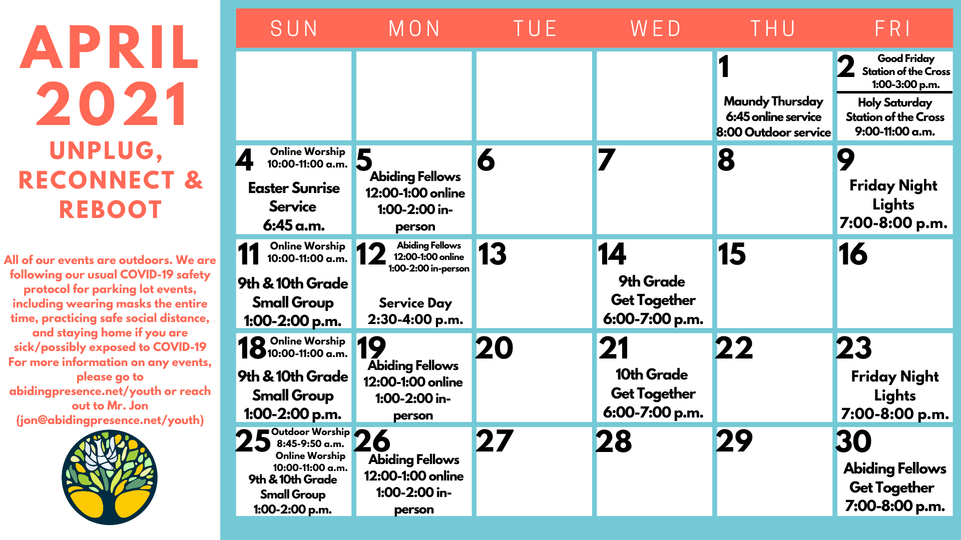 Sr. High Youth Events This Week