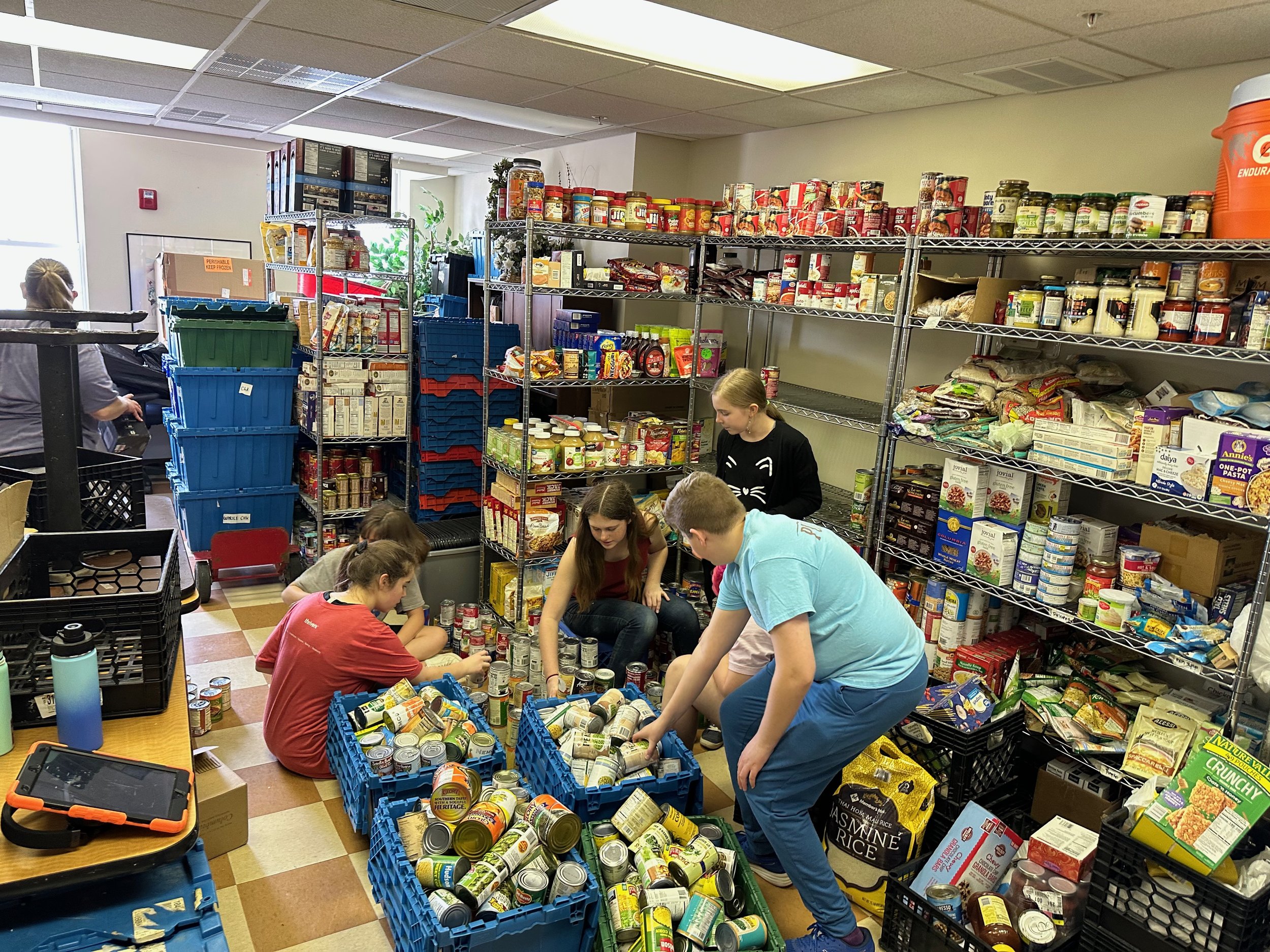 Middle School Service Day at Manna House in Baltimore Spring 23