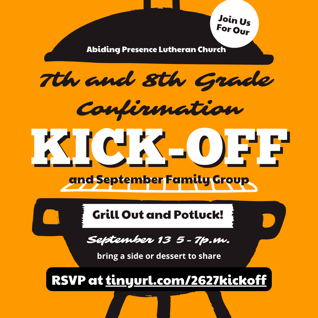 7th and 8th Grade Confirmation Kick-Off Picnic