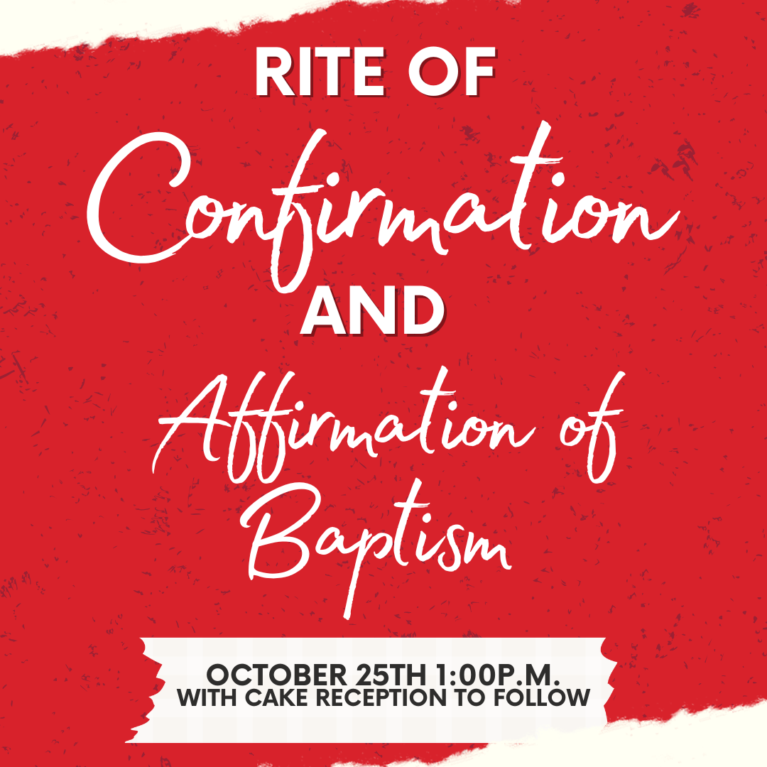 Confirmation and Affirmation of Baptism Service