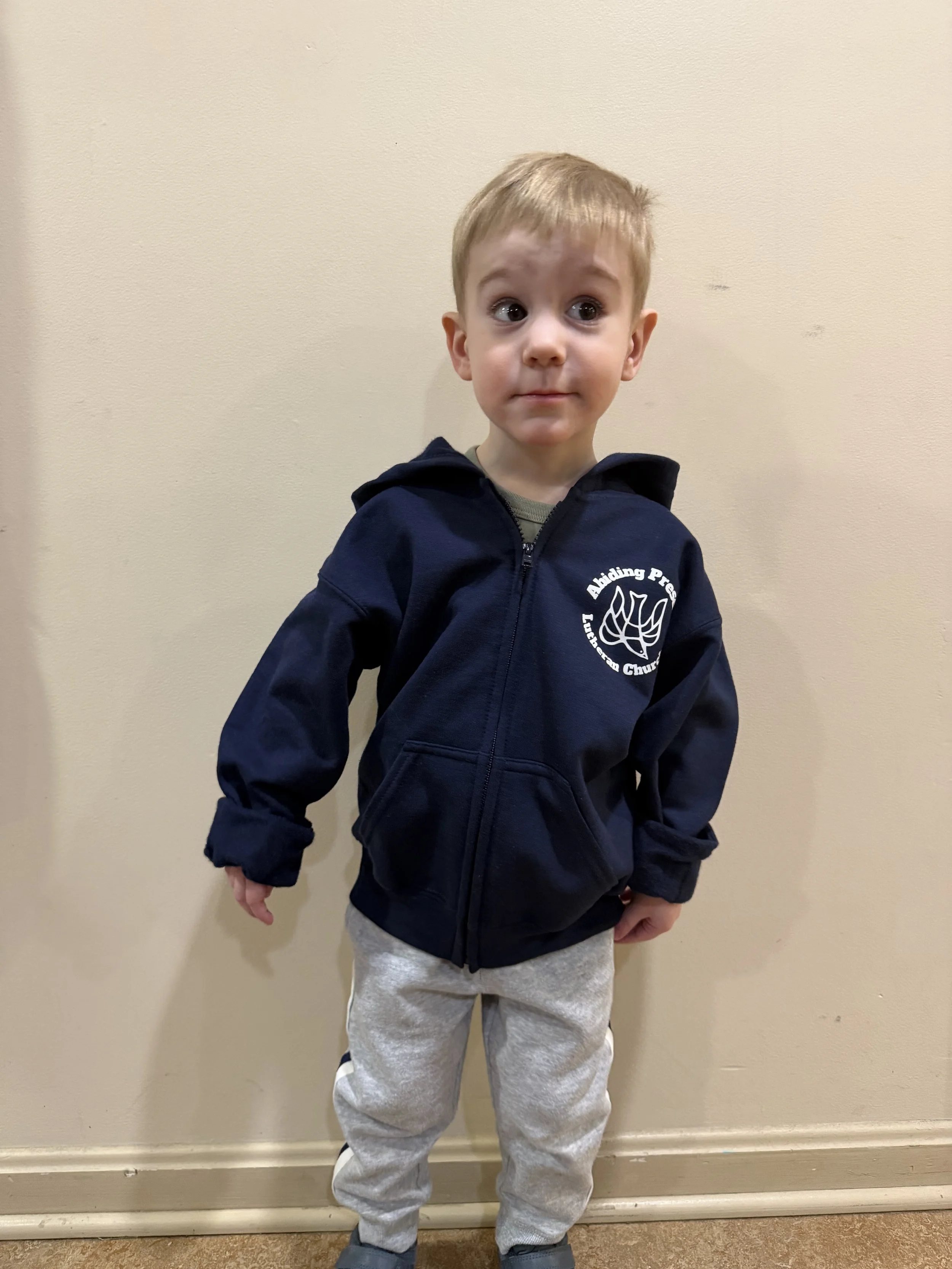 Youth Navy Full Zip Hoodie