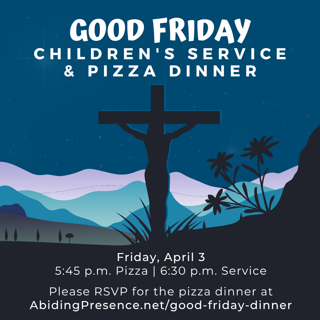 Good Friday Children's Service &amp; Pizza Dinner