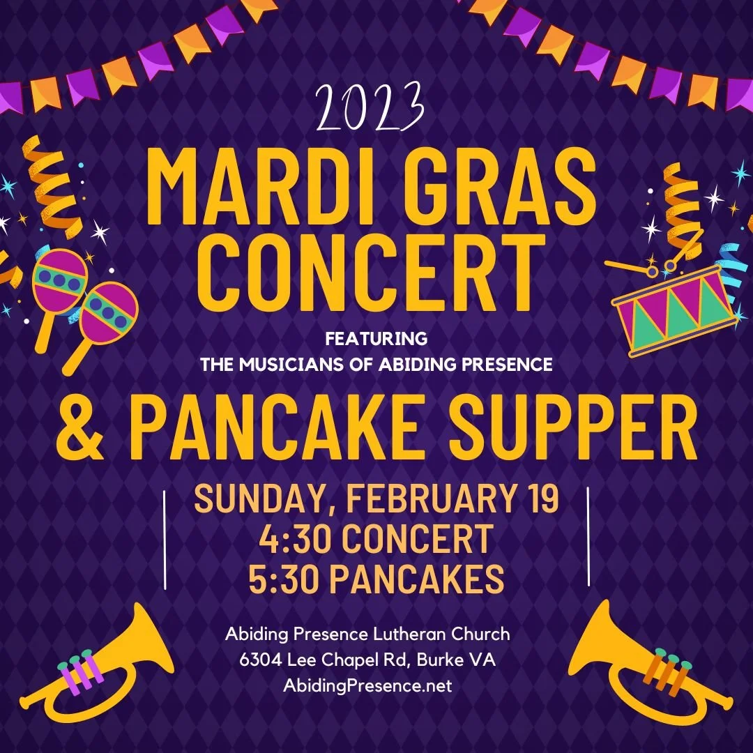 mardi gras pancake supper