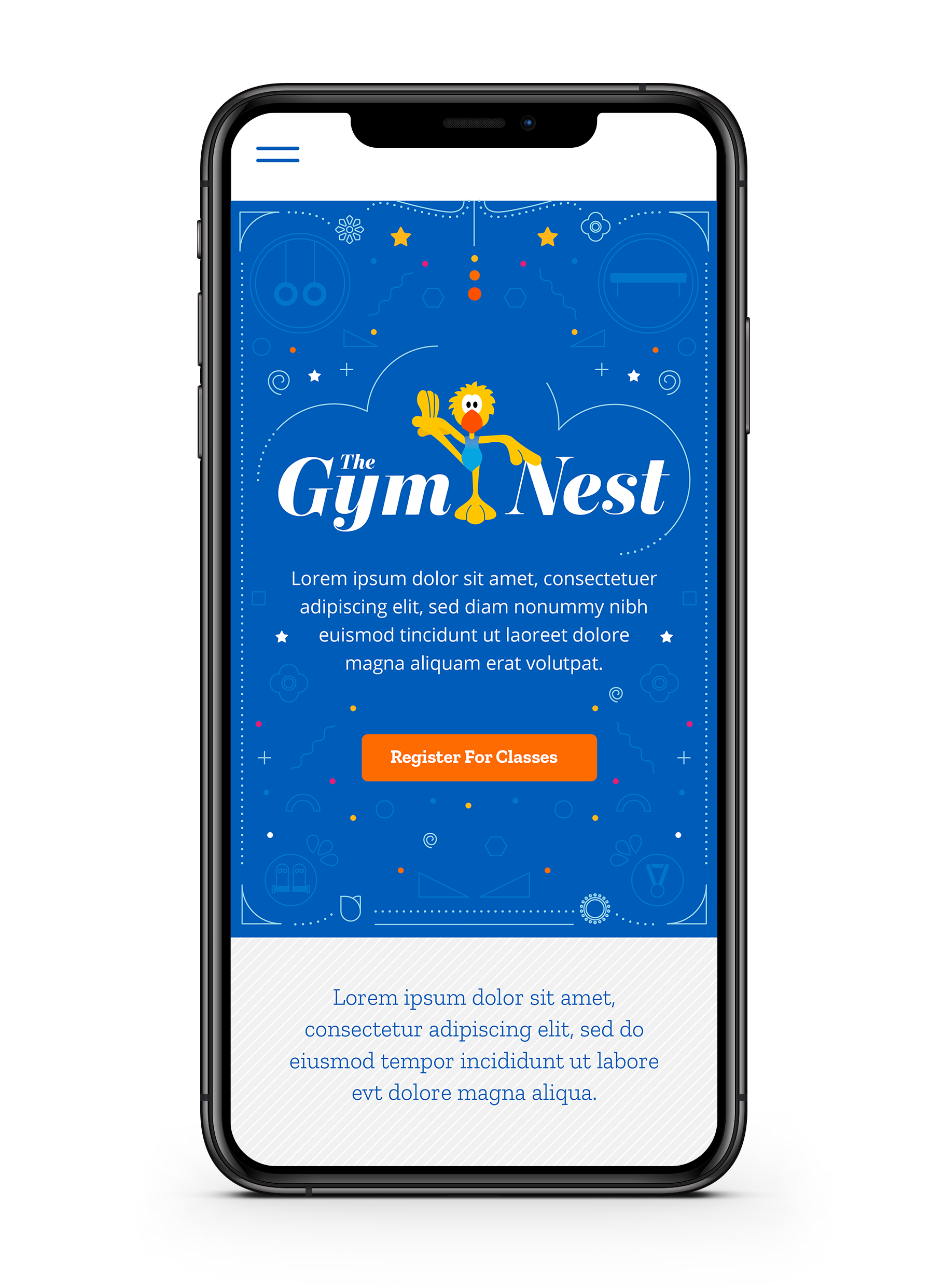 Landing Page The previous website was created in the 90’s, so the site needed to be updated to a modern platform that could be easily managed. By customizing a Squarespace template, I was able to create a fun motif that emphasizes the new logo as