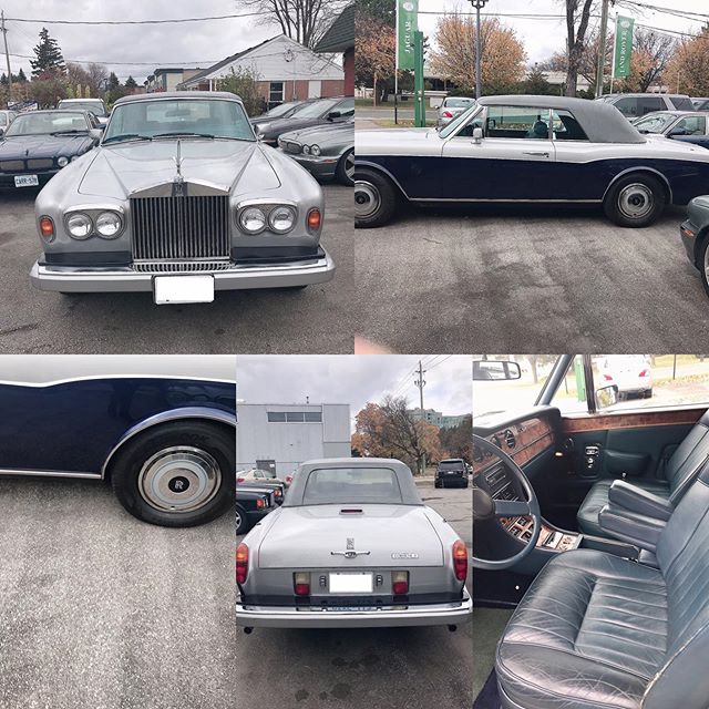 1987 Rolls Royce Convertible. For sale by owner. Vehicle has only 101,000 Km. Please contact if interested. #rollsroycecanada #1987rollsroyce #classiccars #rollsroycephantom #rollsroyce_fan