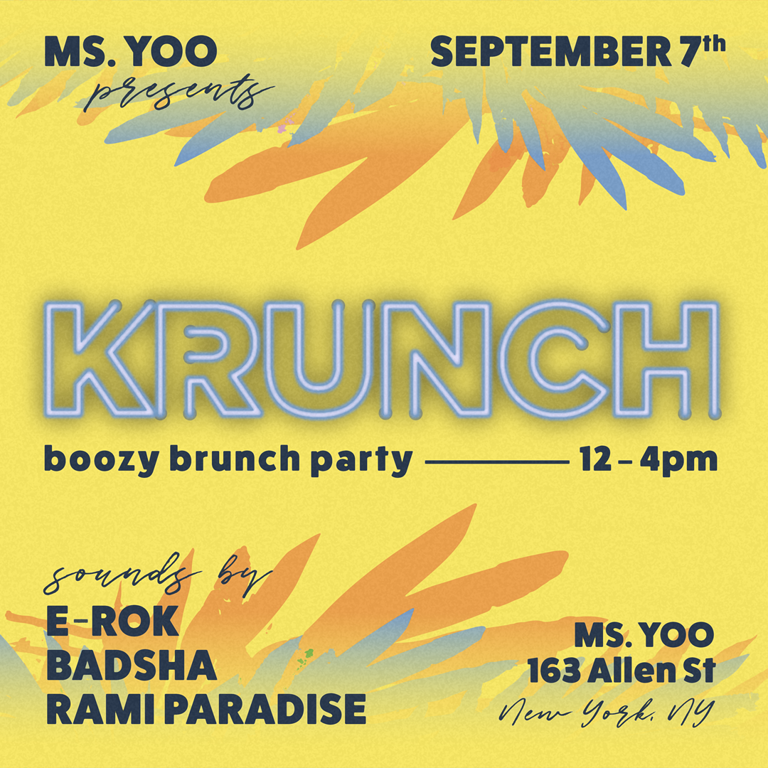 DJ Rami Paradise Announces Brunch Party DJ set at Ms. Yoo
