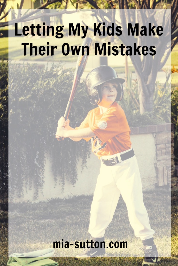Parenting | motherhood | family | letting kids make mistakes | letting kids learn from mistakes | making mistakes is OK | team spirit | winners never quit | t-ball | mia-sutton.com