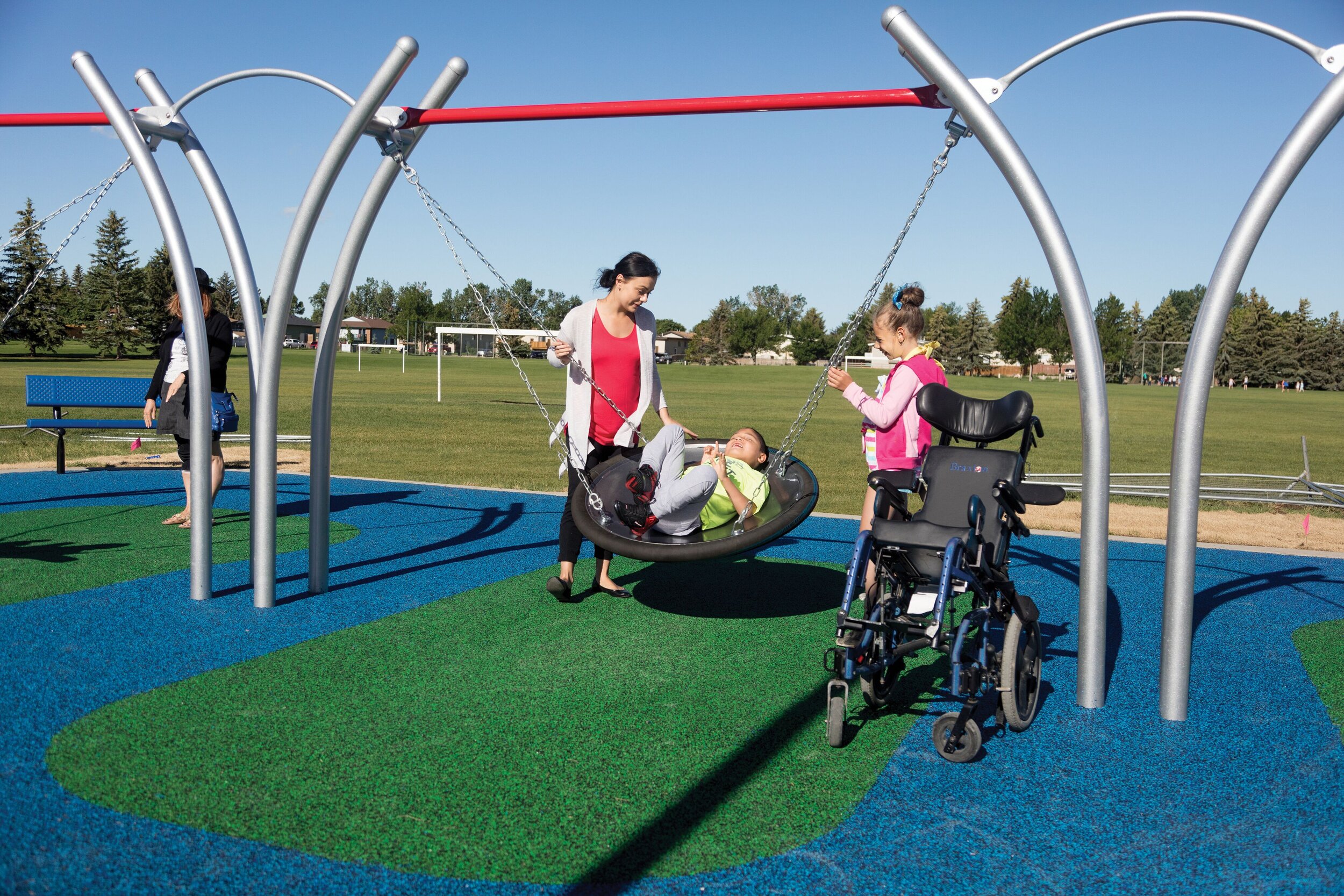 Park Meadows Playground - Accessible Playground - Blue Imp