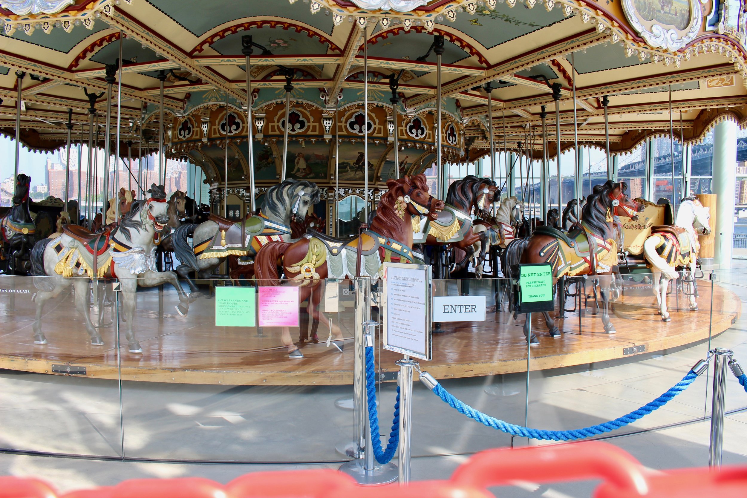  The Carousel, not yet open for the day.&nbsp; The place where children dream and their imaginations run freely.&nbsp; Hummingbird has a great story set at Jane's Carousel,&nbsp;  Magic.   