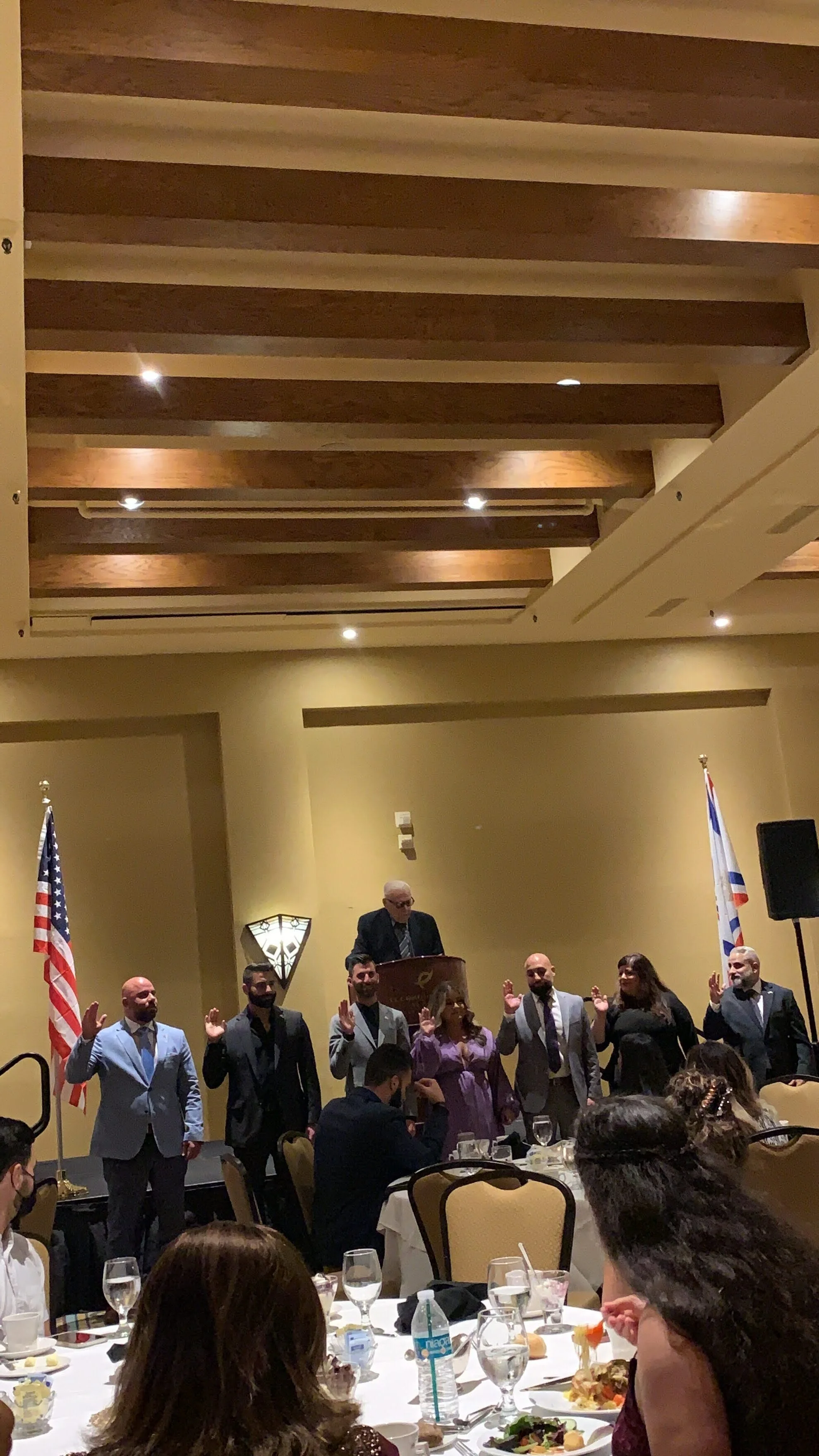 Swearing in Ceremony at the Presidential Banquet