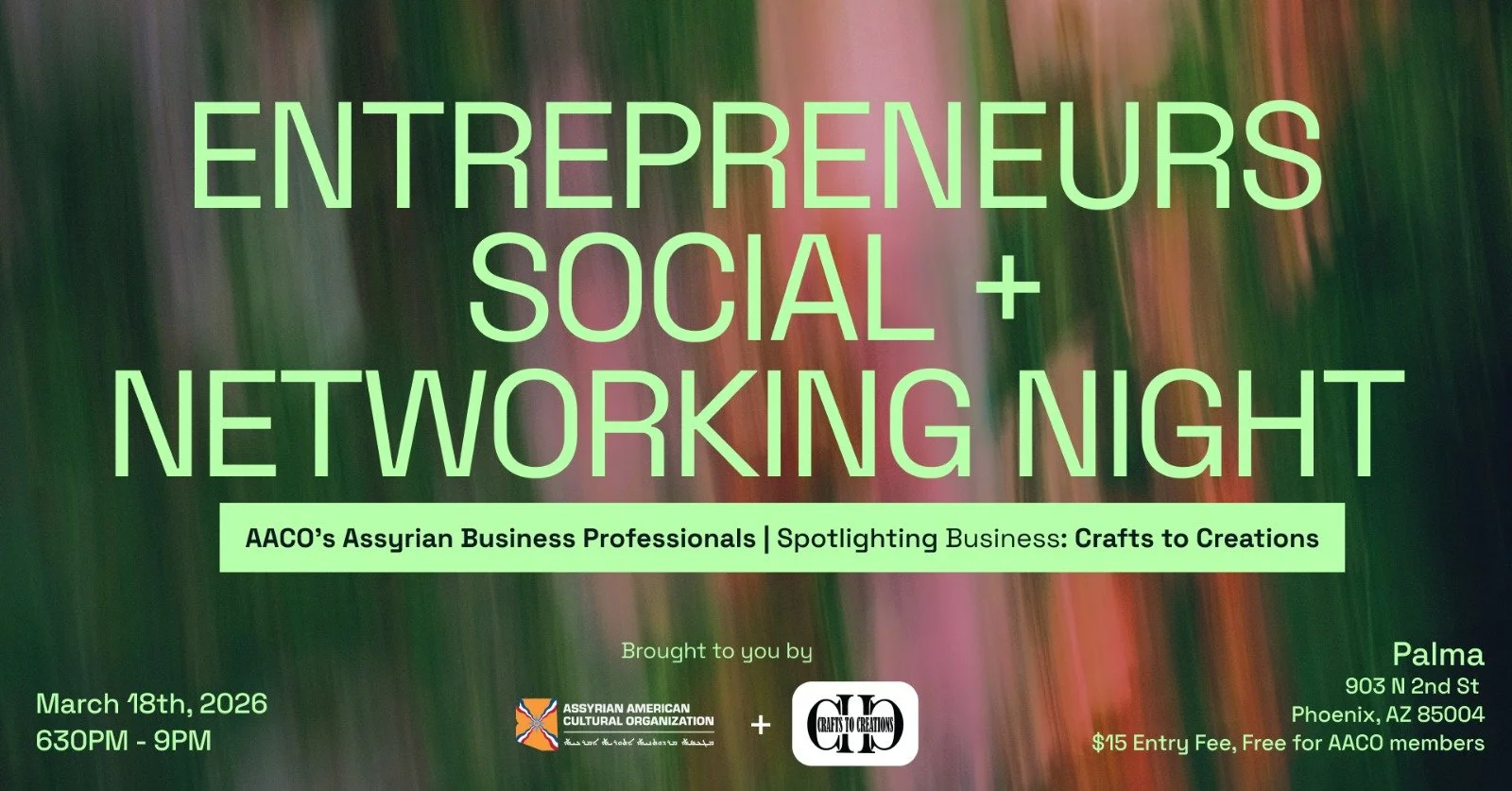 ABP: Entrepreneurs Social + Networking Night