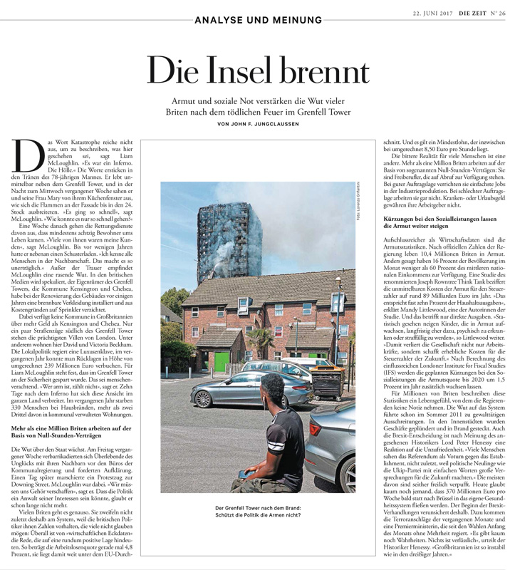 DIE ZEIT Magazine_Grenfell Tower