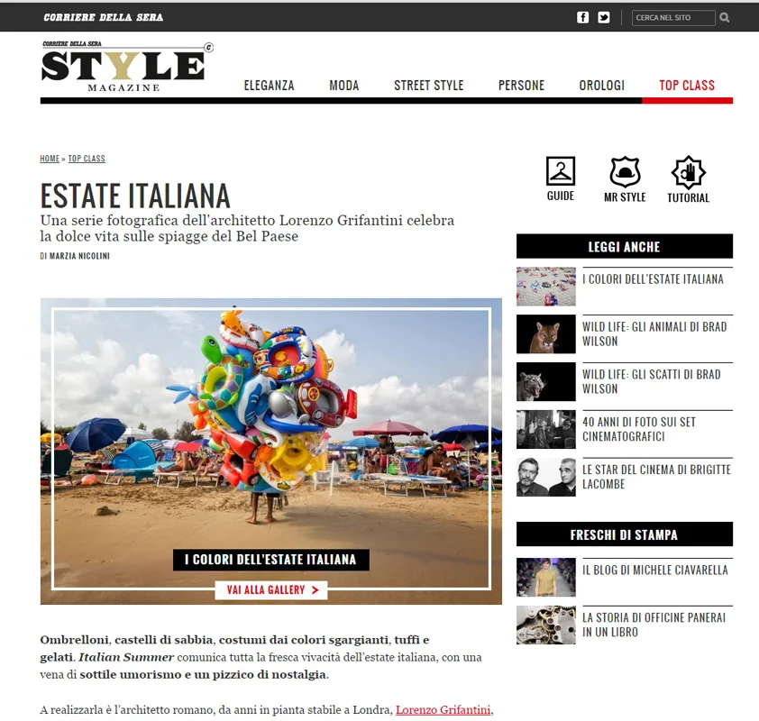Corriere Della Sera_Italian Summer