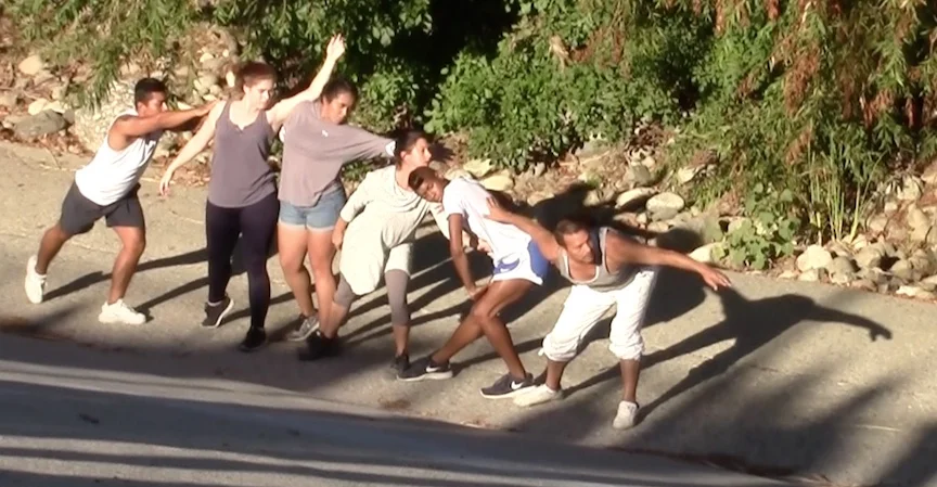 Dancing along the banks of the Los Angeles River with CSUN students