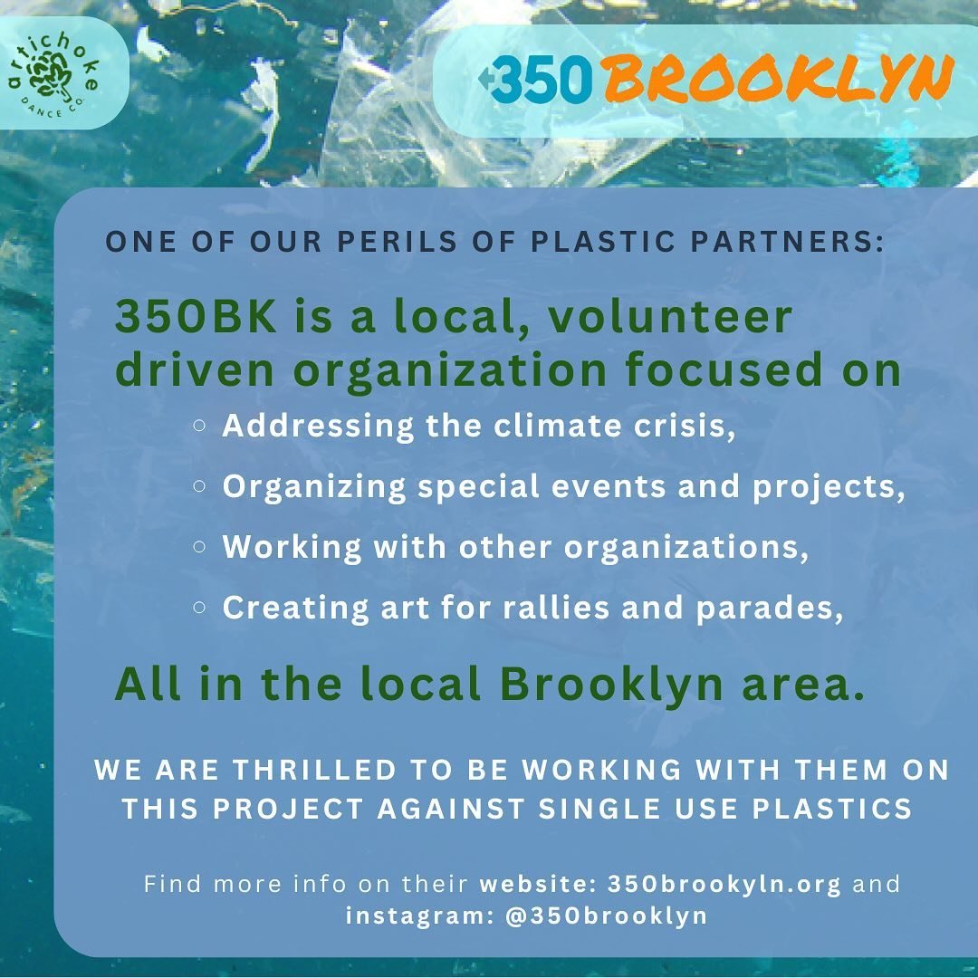 We are thrilled to be working with 350Brooklyn on our upcoming &ldquo;Perils of Plastic&rdquo; projects, and want to provide some more information about what 350BK is! 

350Brooklyn is a local, volunteer driven organization that is focused on address