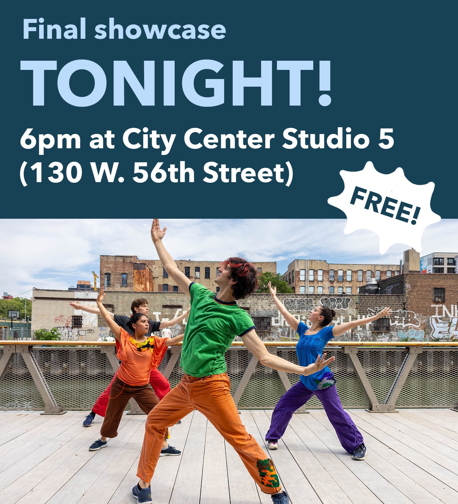 It's your last chance to see our FREE showcases as part of the APAP 2026 conference! Our final showcase, which is open to the public to attend, is happening TONIGHT at 6pm. 🤩

Come see us at City Center Studio 5 (130 W. 56th Street) for a short and 