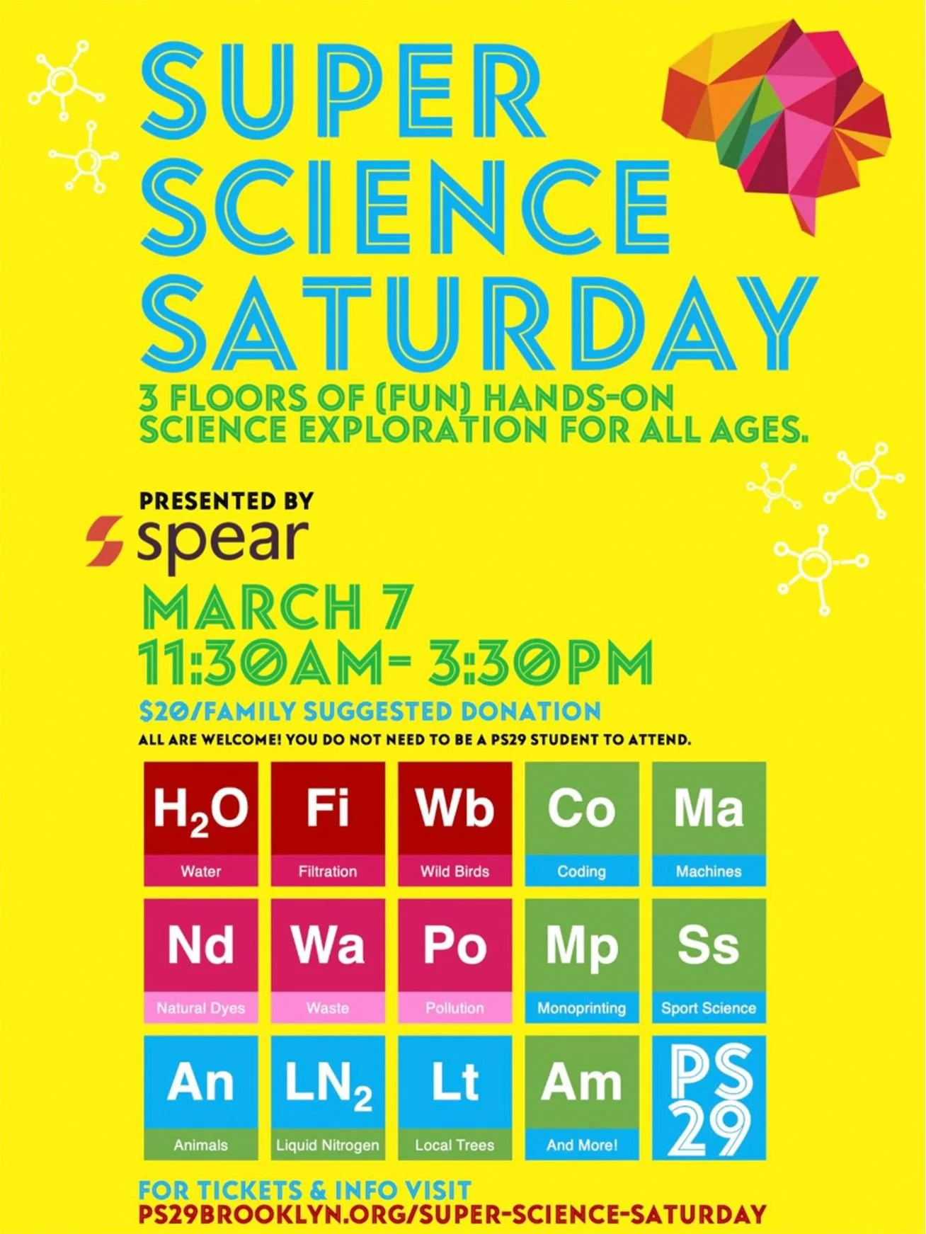 Hey Brooklyn! Looking for a family-friendly activity to do this Saturday? 🤩 Come on over to PS29 for their super fun, super educational, Super Science Saturday! 🌎🌿☀️🦠

We will be facilitating a Trashion workshop to create clothing, accessories, a