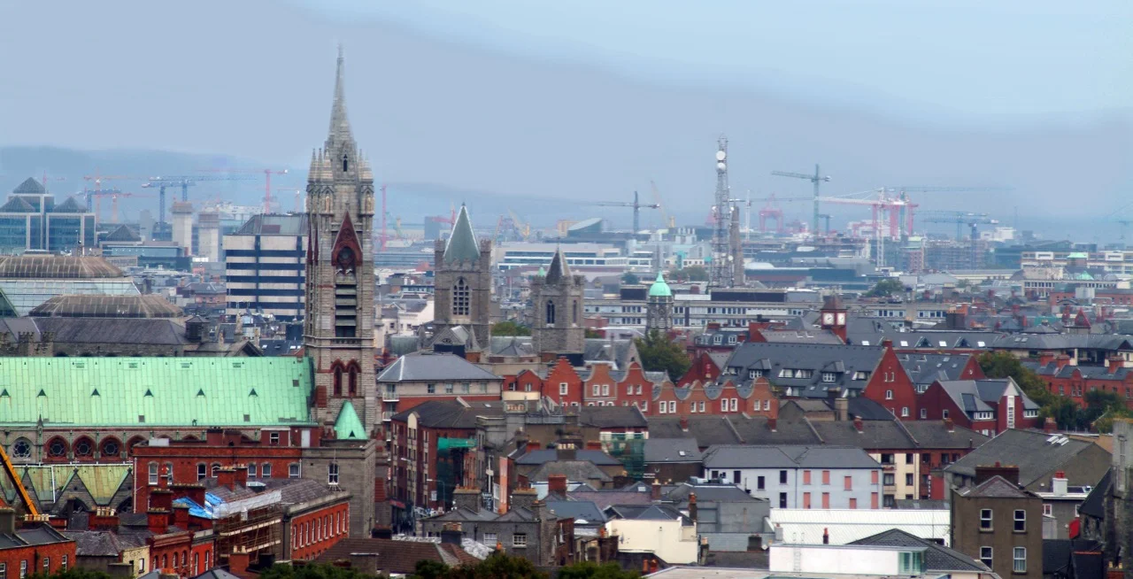 Dublin was at the end of their pre-crash boom while we were there.