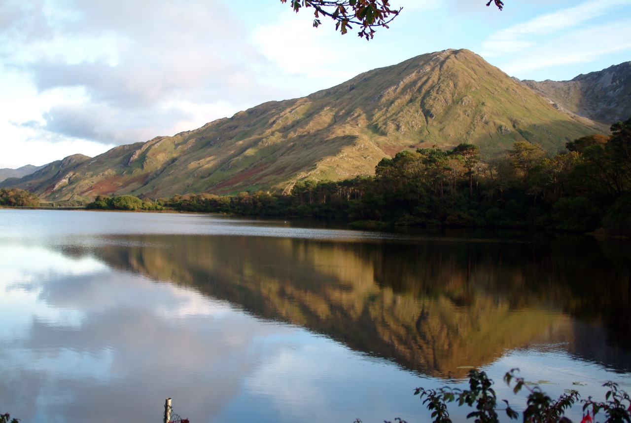 There are small lakes everywhere. This one happened to have a beautiful abbey (Kylemore Abbey) on the other side.