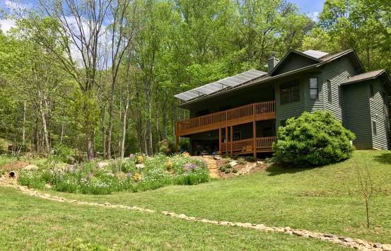 Home. Yes, those are solar panels!