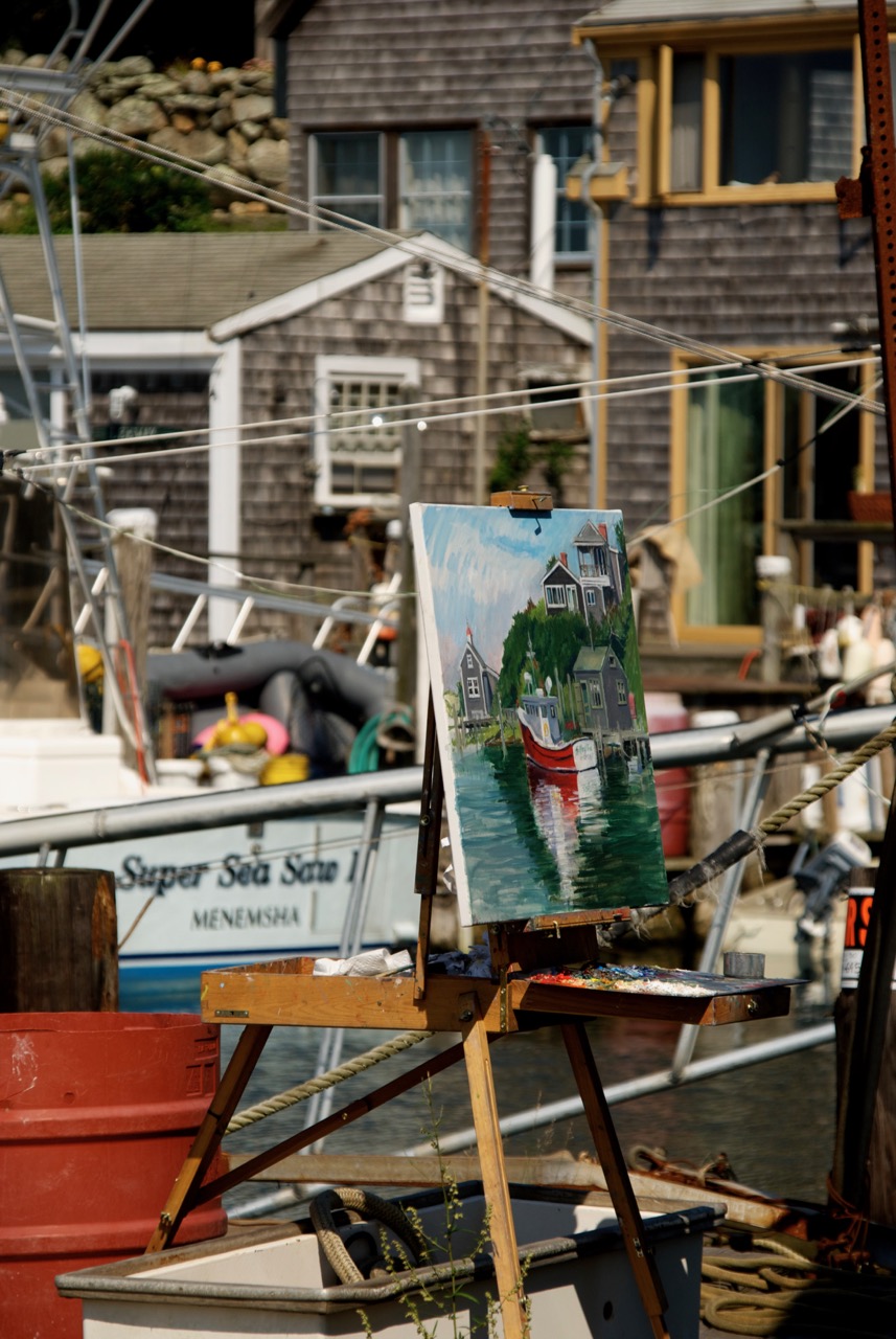 Painting in Menemsha 2013