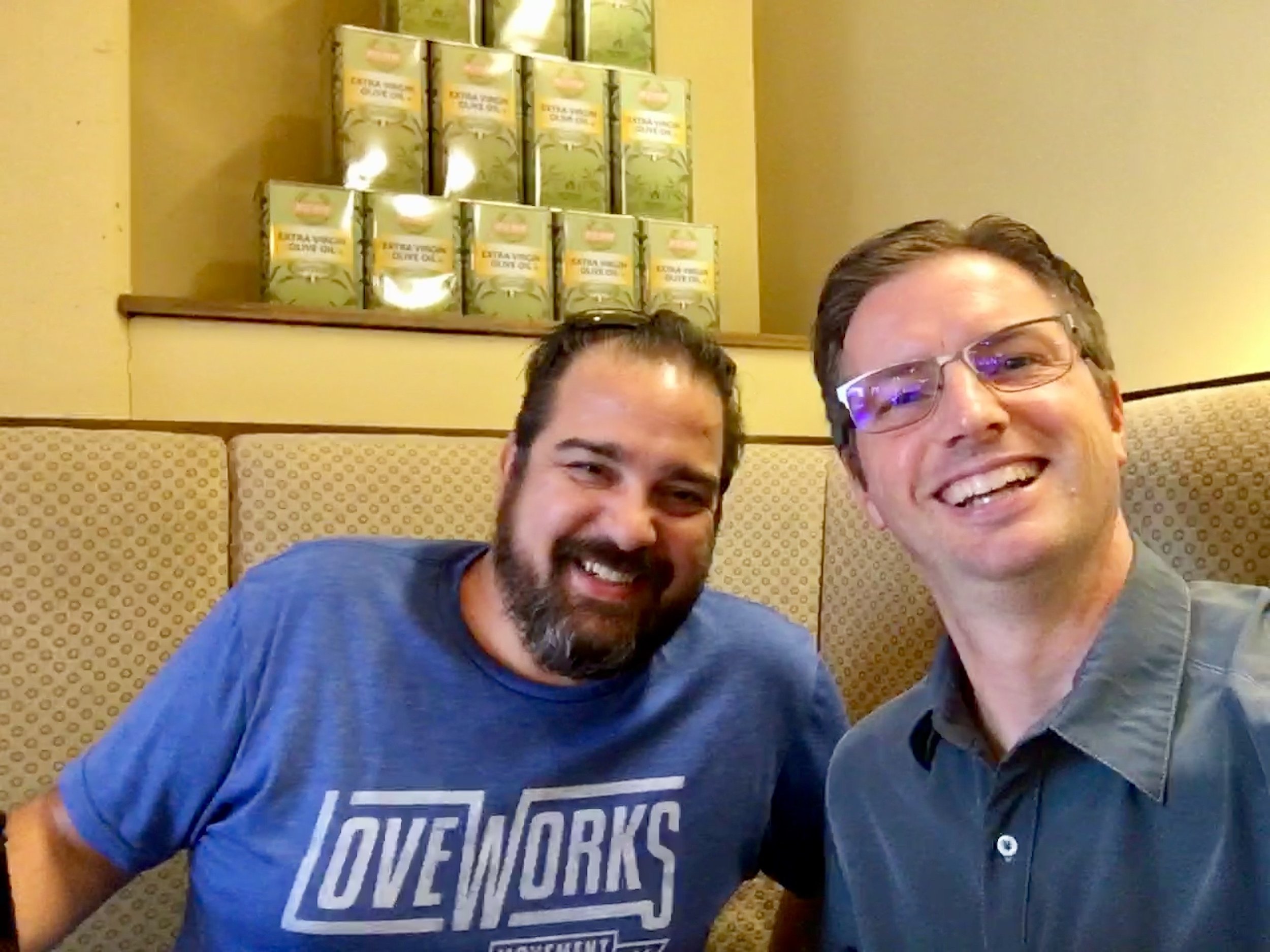 My nephew BJ Witkopf and I enjoying getting together in Charlotte earlier this month.