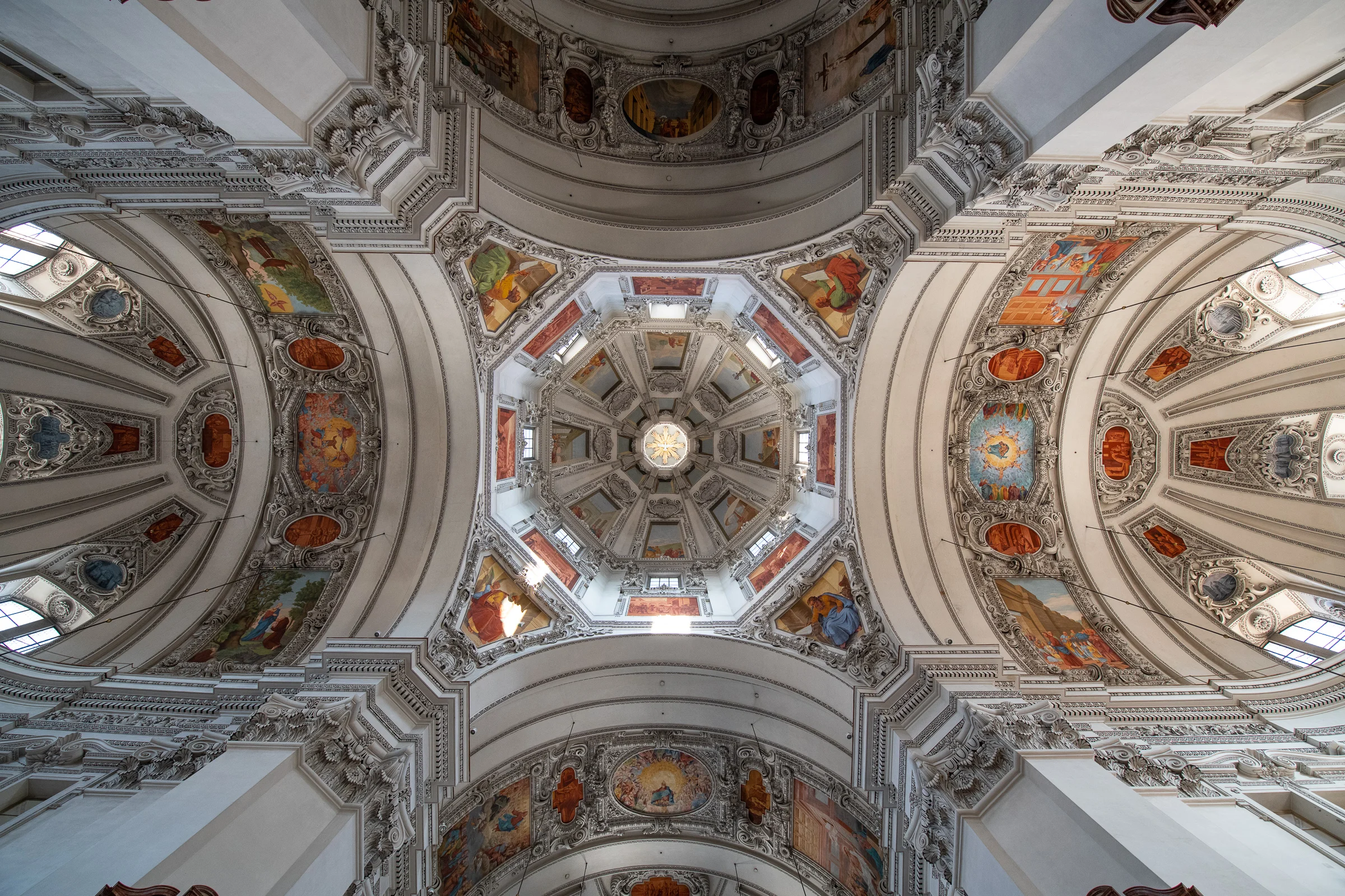 The ceiling of Salzburg Cathedral