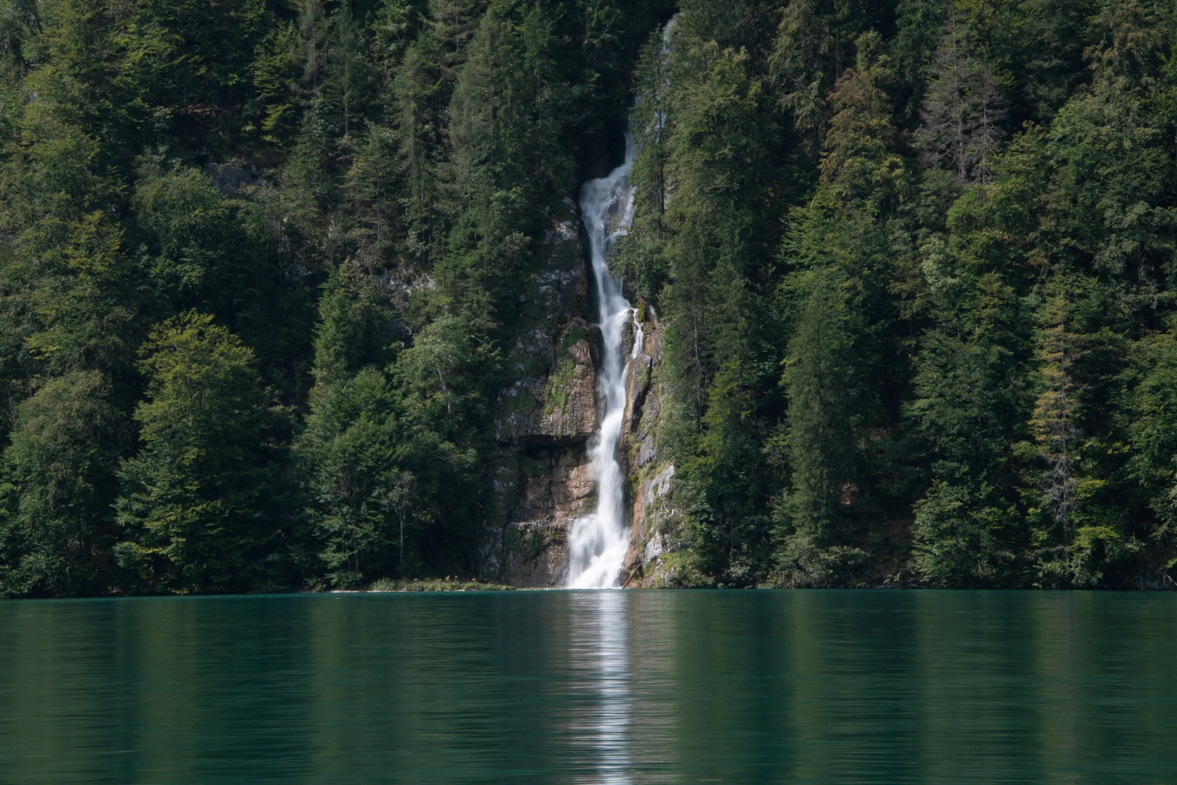 Waterfall into Königssee