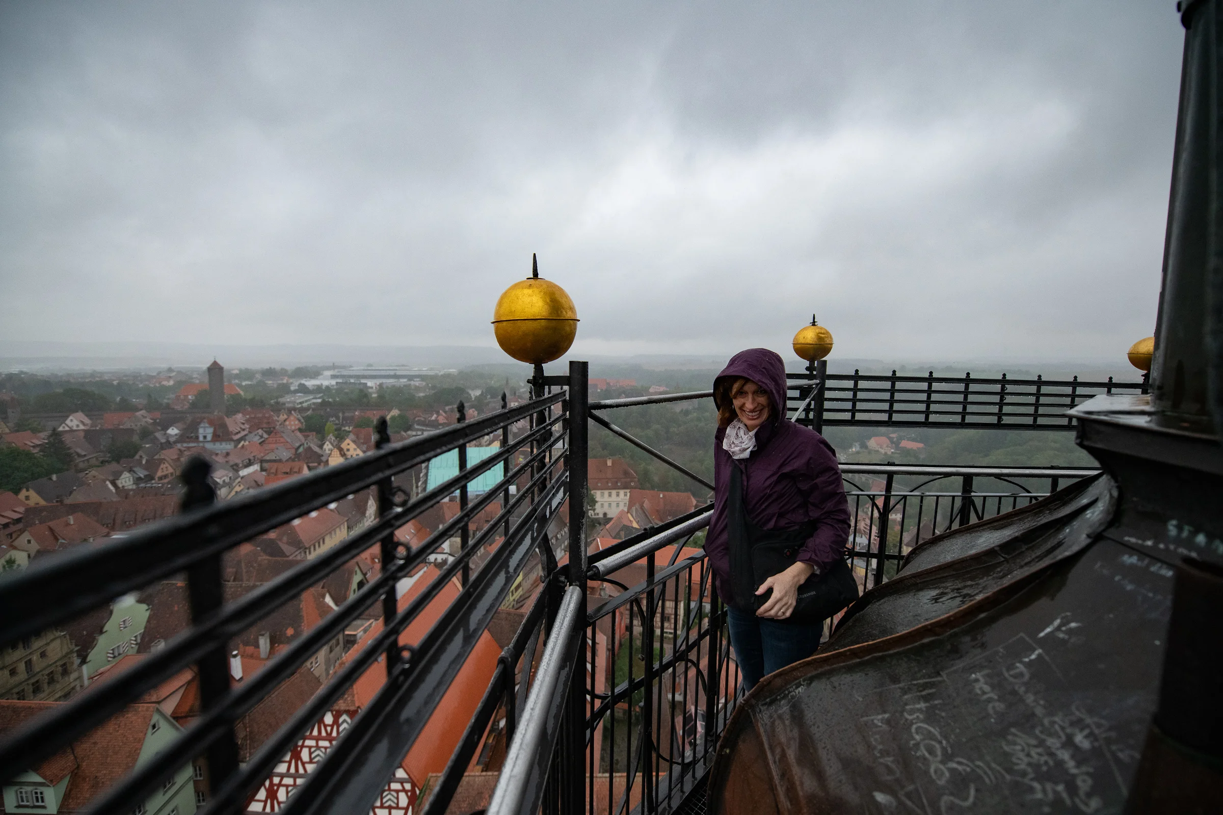 Yes, it was raining up there