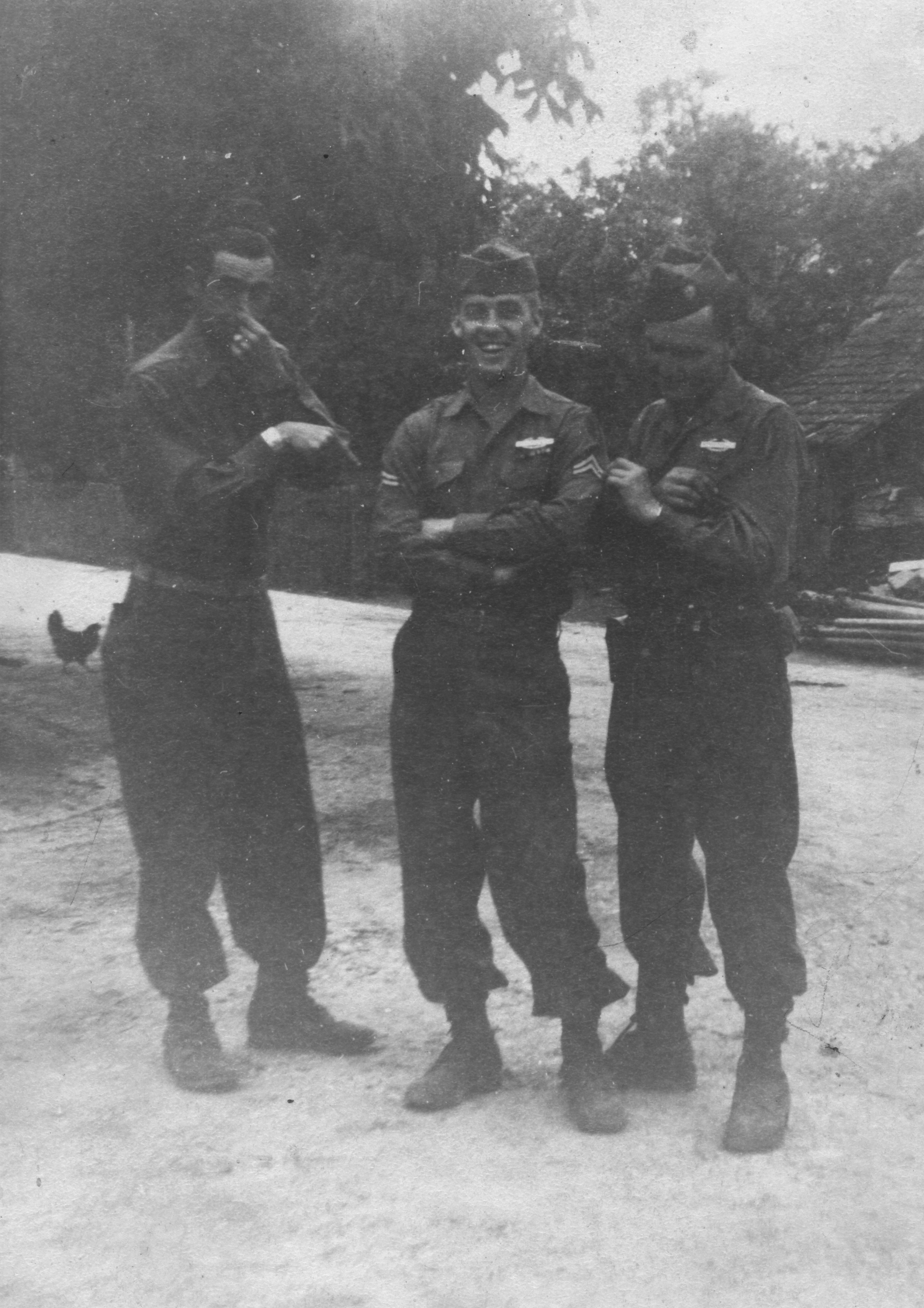 Taking flack for his new Corporal stripes
